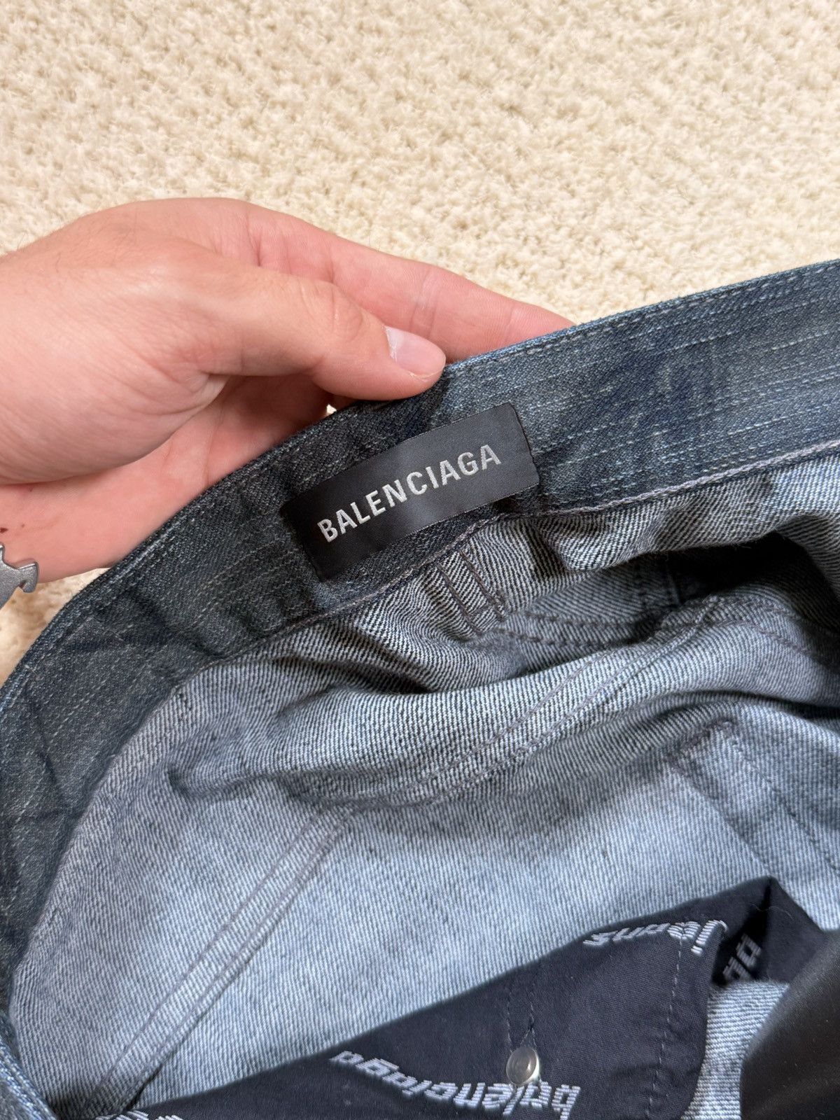Balenciaga Balenciaga Baggy Finish Feuillage camo brown Denim Jeans Size US 30 / EU 46 - 2 Thumbnail