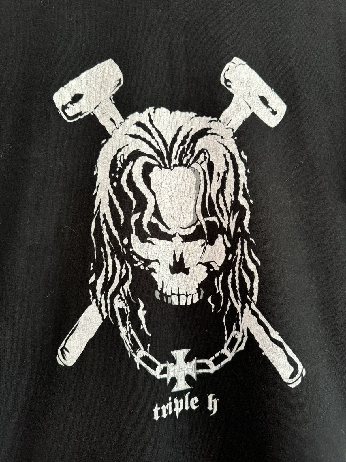 Vintage × WWE × WWF Vintage Triple H 2004 Wrestlemania T-shirt Size US L / EU 52-54 / 3 - 4 Thumbnail
