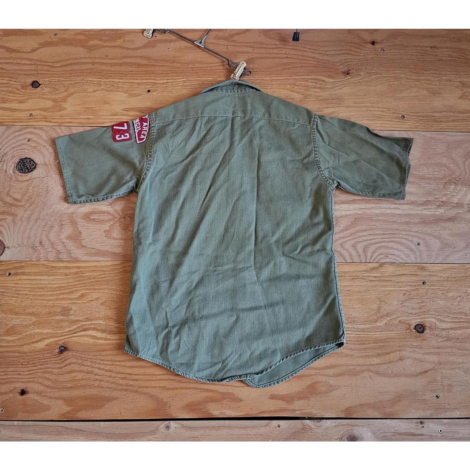 Other BSA Sanforized Michigan Detroit Area Boy Scouts Green Shirt Size US XXS / EU 40 - 4 Thumbnail