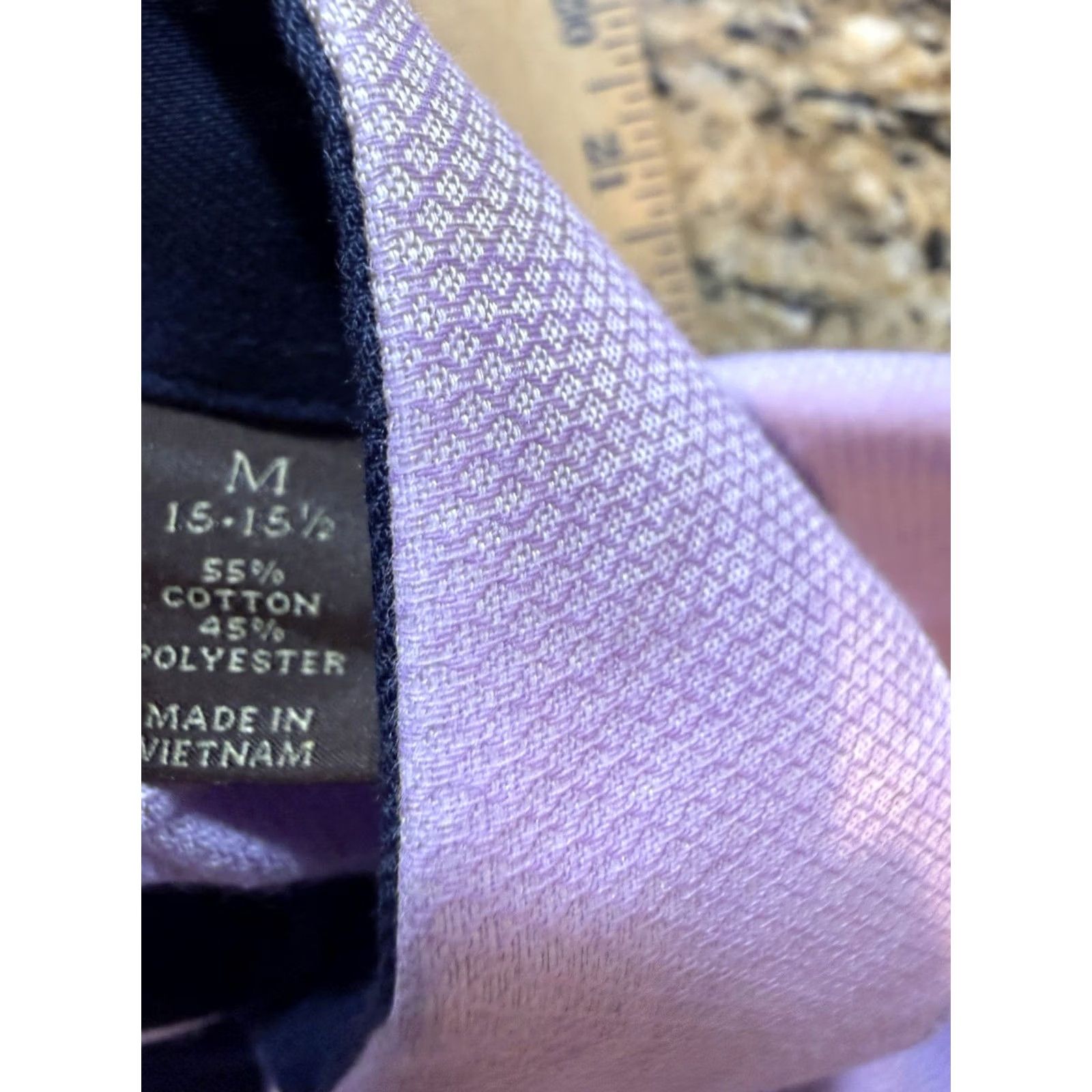 Tasso Elba Tasso Elba Dress Shirt Mens Purple Long Sleeve Button-Up M New w Tags Regular Solid Button-Up Shirt Mens Size 40R - 5 Thumbnail