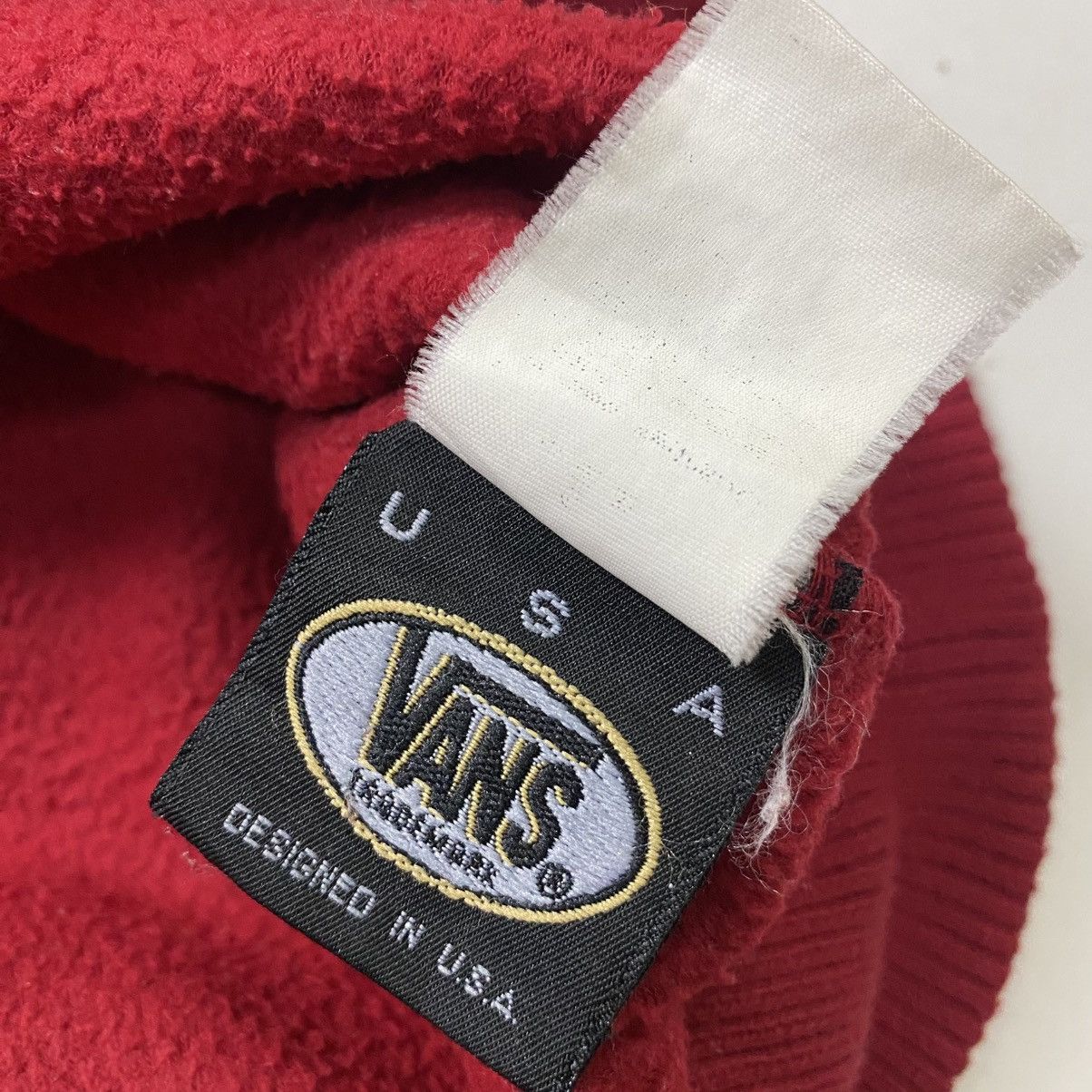 Vans × Vintage Vintage 90s Vans Big logo fleece sweat Size US L / EU 52-54 / 3 - 10 Thumbnail