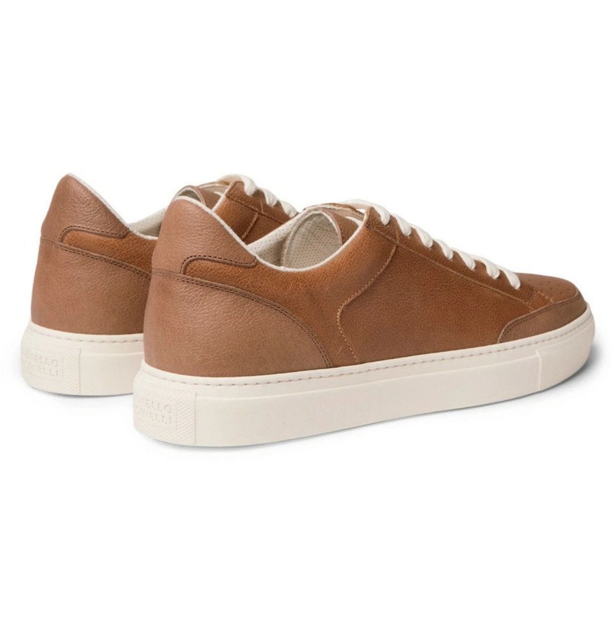 Brunello Cucinelli Brunello cucinelli full grain leather sneakers Size US 8 / EU 41 - 12 Thumbnail