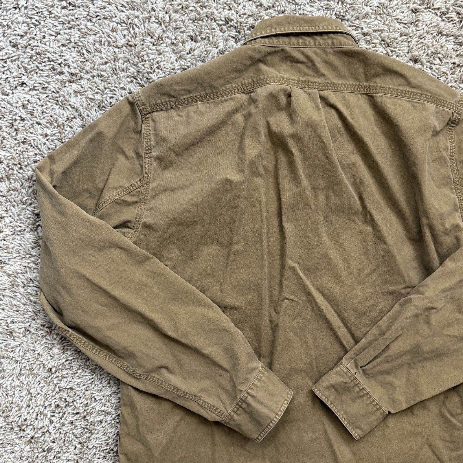 J.Crew J. Crew Brown Button Up LS Shirt Field Utility Style Size M Size US M / EU 48-50 / 2 - 7 Thumbnail
