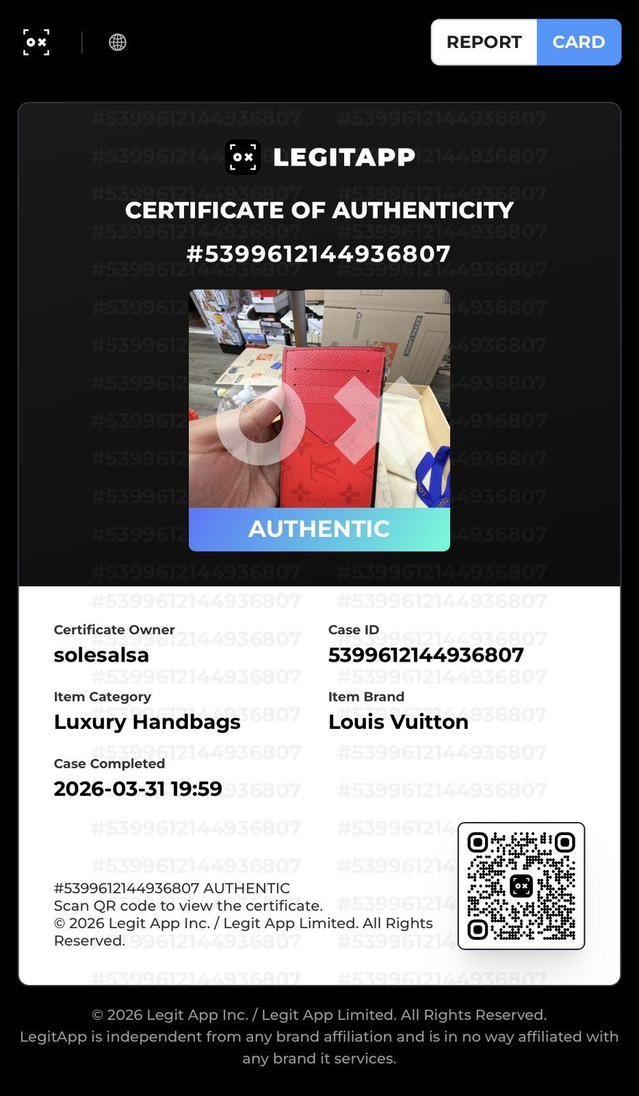 Louis Vuitton Louis Vuitton Taigarama Coin Card Holder in Fire Red Size ONE SIZE - 10 Thumbnail