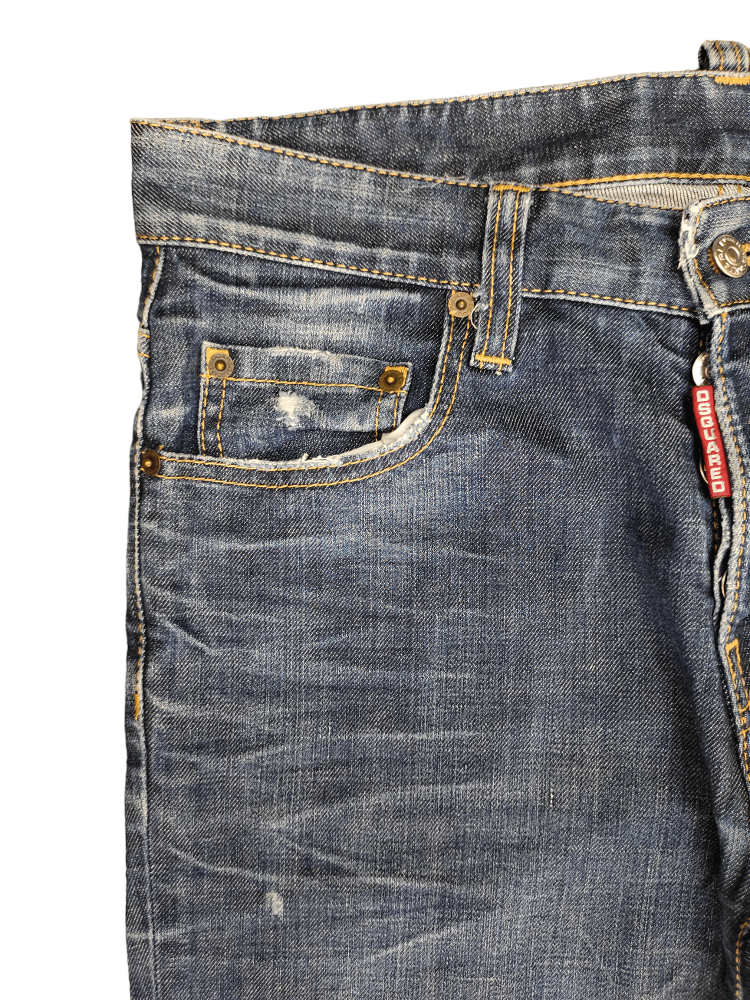 Dsquared2 Vintage Dsquared Ripped Clawmark Denim Cropped Jeans Size US 32 / EU 48 - 4 Thumbnail