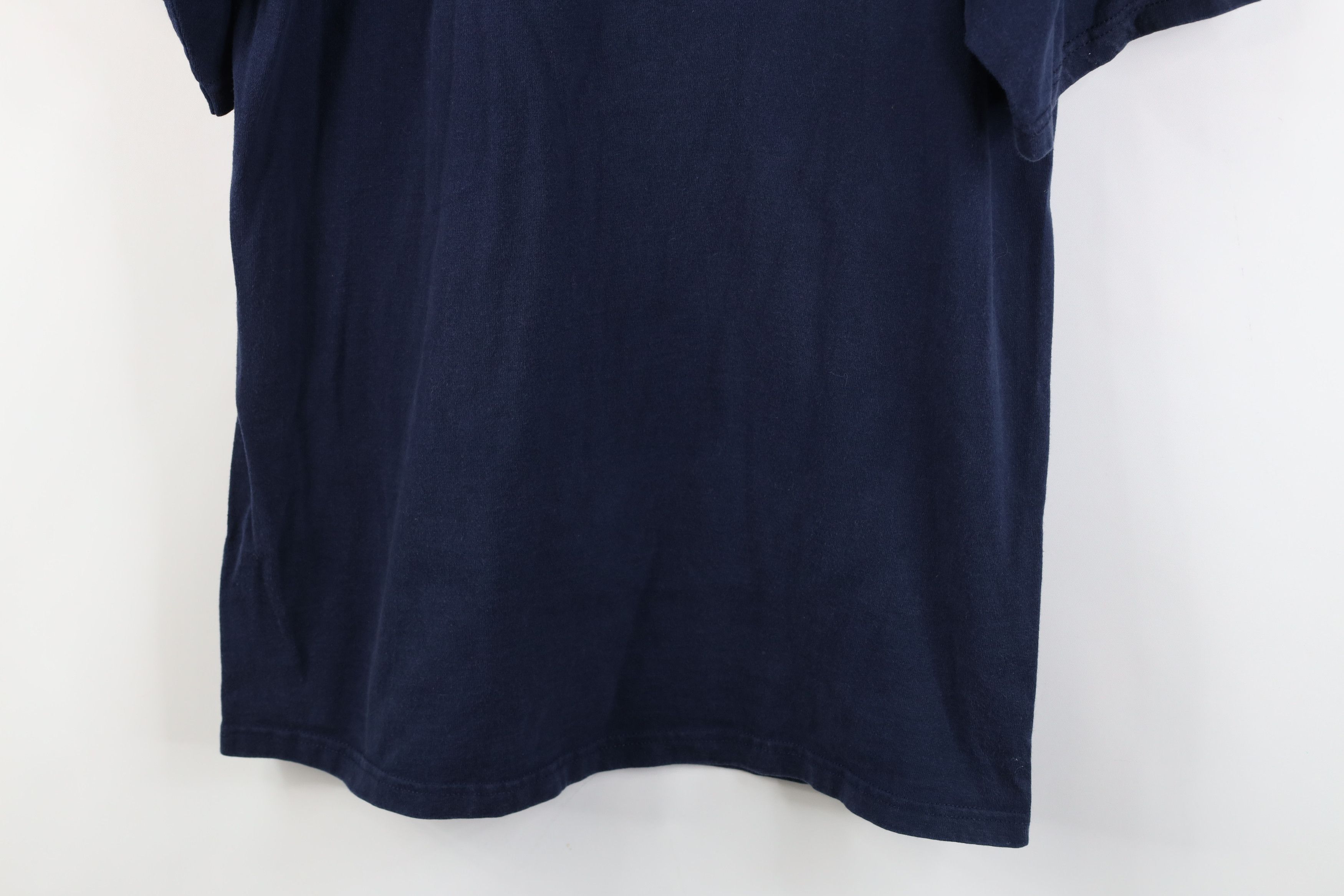 Vintage Vintage 90s Streetwear Heavy Blank Cotton T-Shirt Blue USA Size US M / EU 48-50 / 2 - 3 Thumbnail