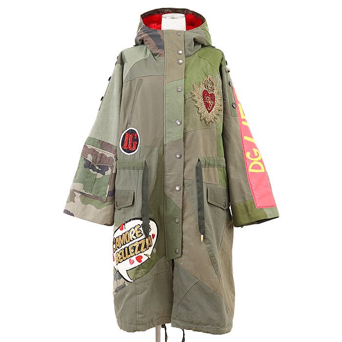 Dolce & Gabbana Dolce & Gabbana Dolce&Gabbana Devotion Cotton Coat Cotton Outerwear DUTY FREE for USA Size ONE SIZE - 1 Thumbnail