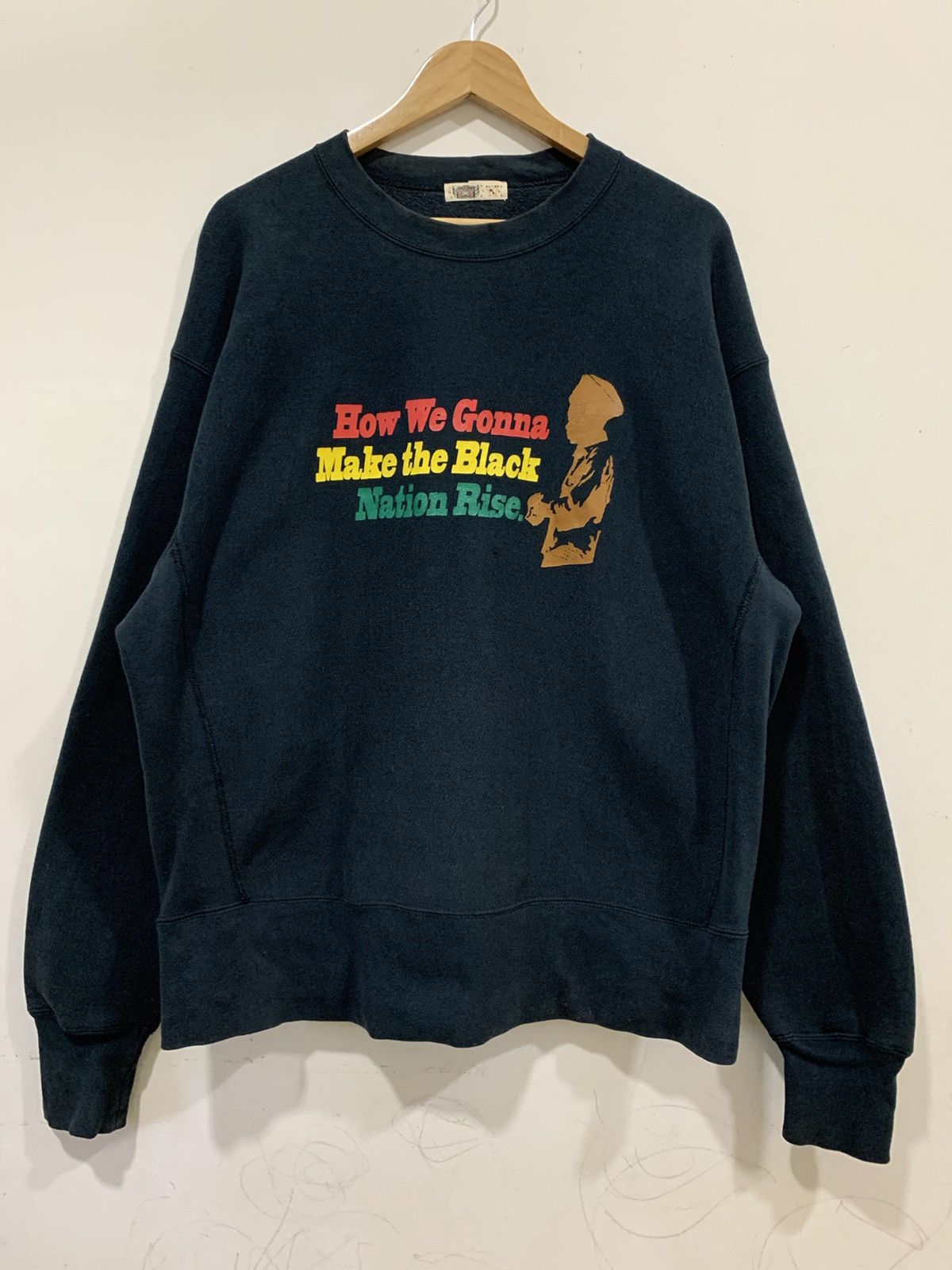 Japanese Brand Y2K Rasta Black Matters Sweatshirt Size US XL / EU 56 / 4 - 1 Thumbnail