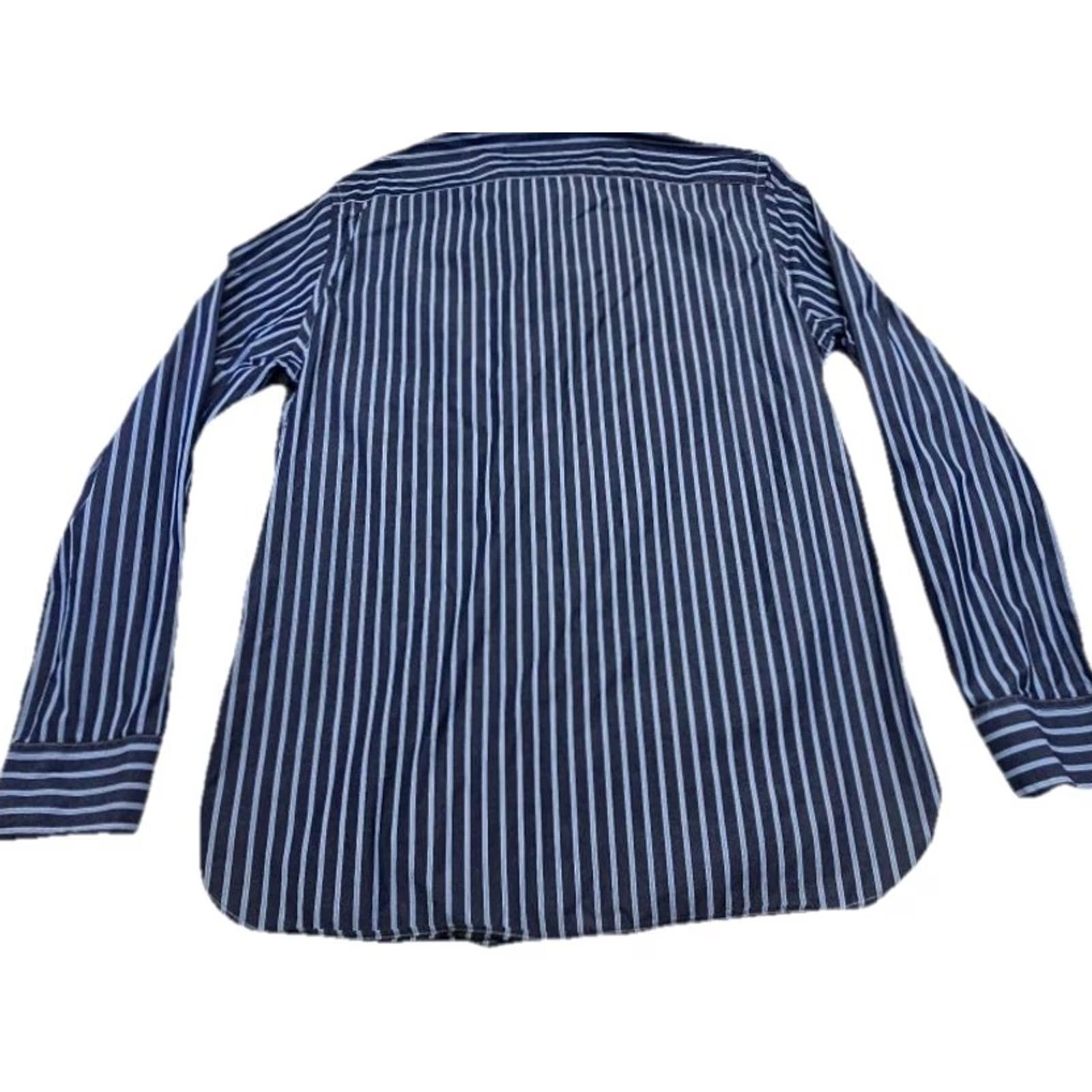 American Eagle Outfitters American Eagle Outfitters Shirt Mens L Blue White Stripe Button-Down Size US L / EU 52-54 / 3 - 5 Thumbnail