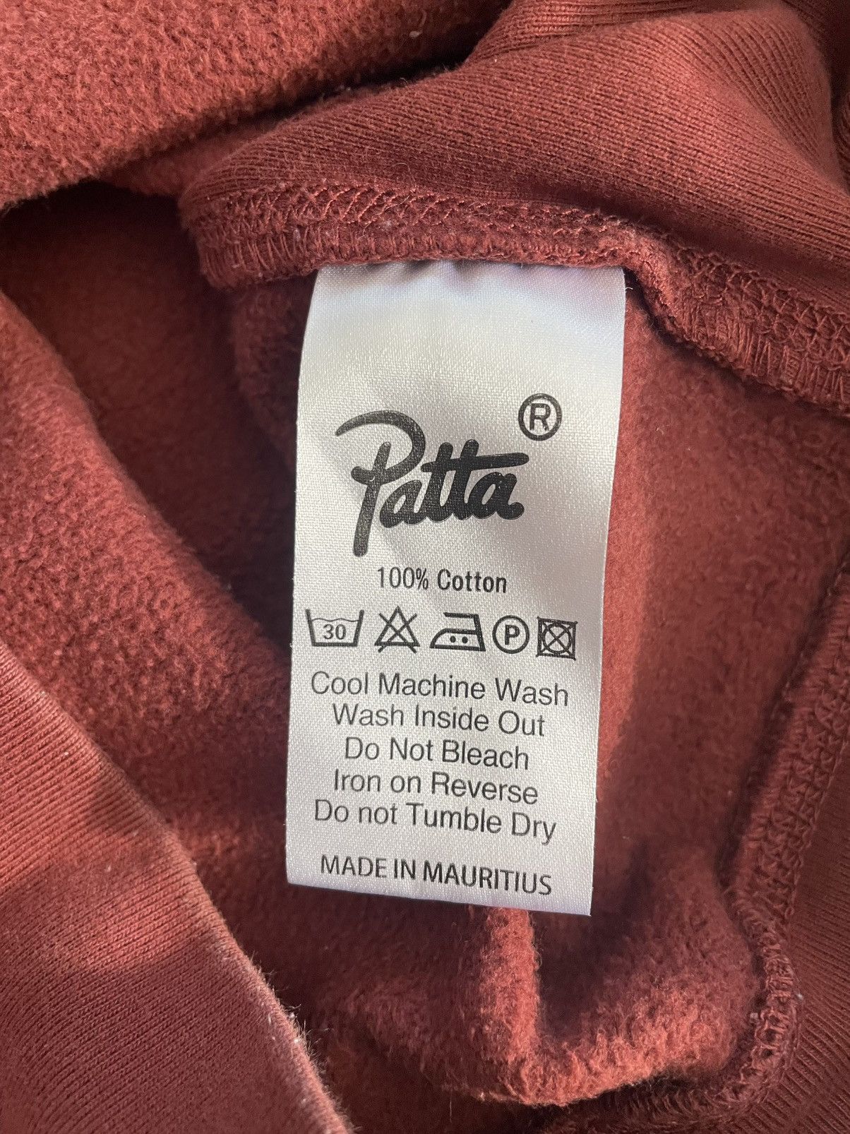 Patta Patta Burgundy Red Basic Hoodie Size US M / EU 48-50 / 2 - 4 Thumbnail