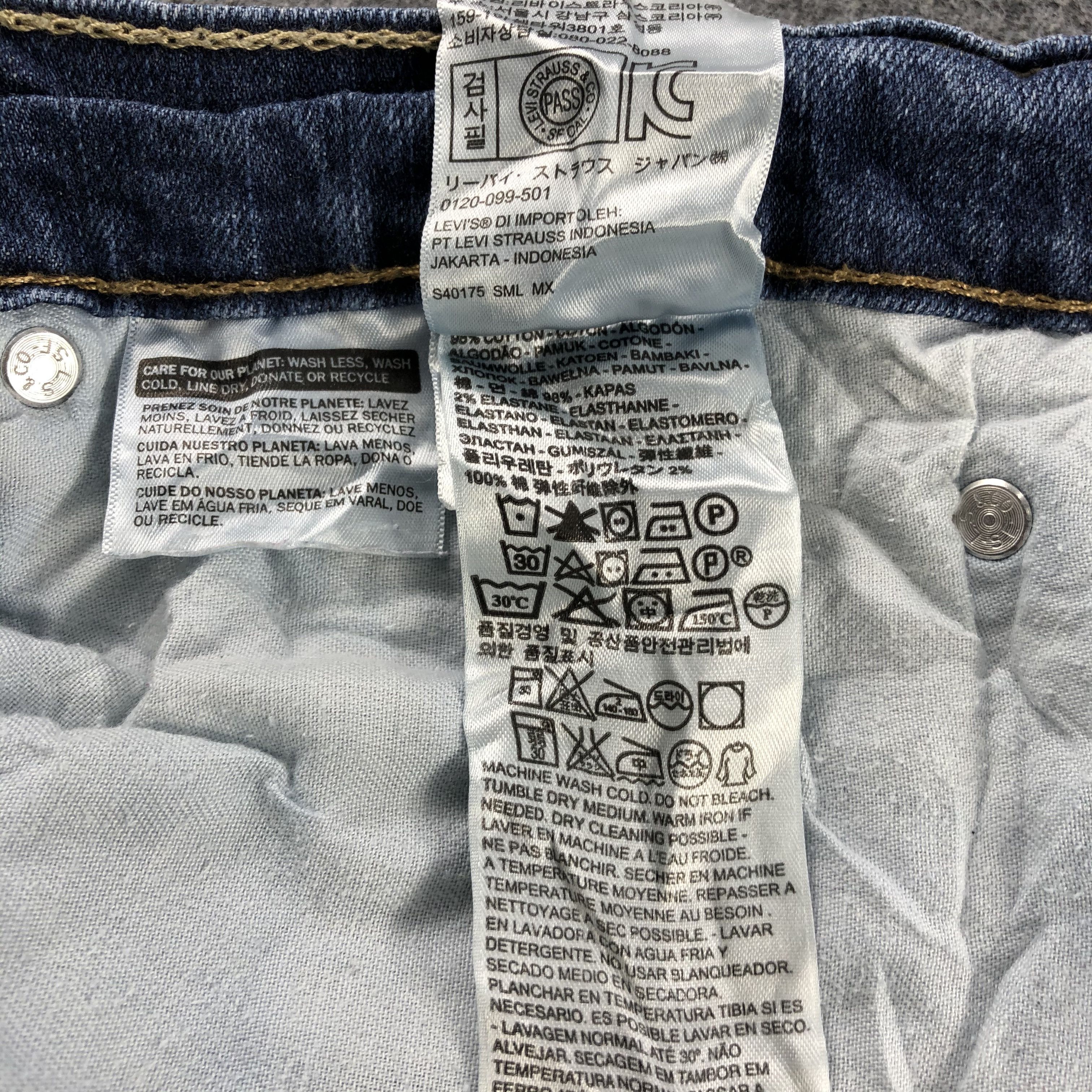 Levi's Vintage Blue Wash Levis 505 Jeans-J2287 Size US 34 / EU 50 - 11 Thumbnail