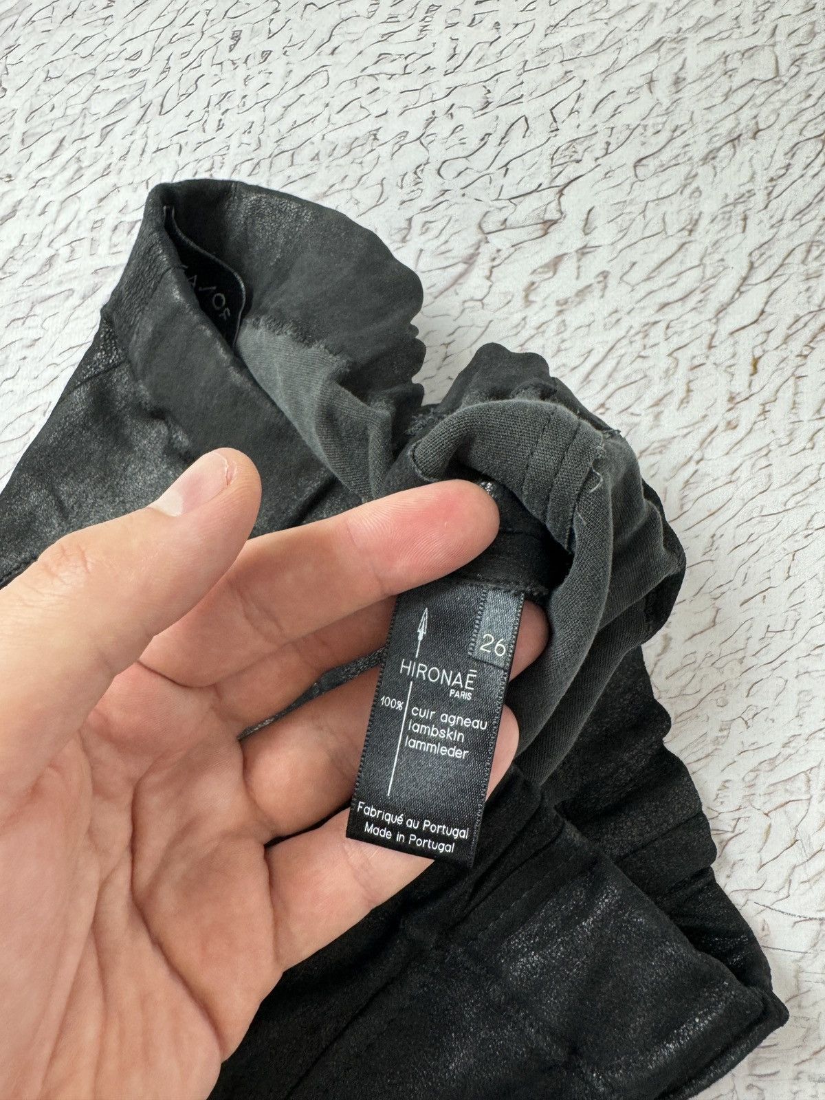 Other Hironae Paris black lambskin leather leggings women size 26 Size 26" / US 2 / IT 38 - 7 Thumbnail