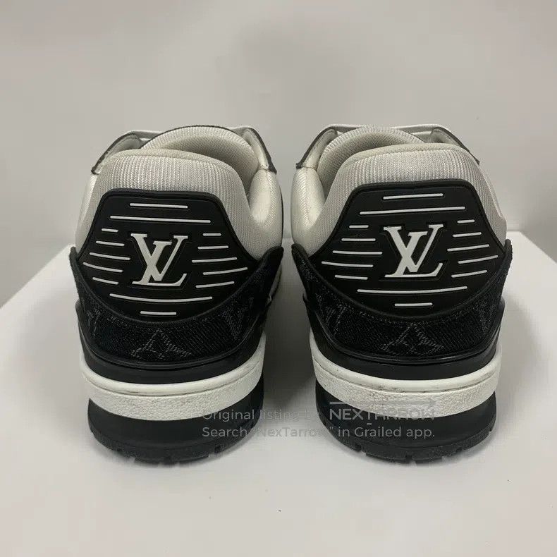 Louis Vuitton Louis Vuitton Black and white denim shoes Size US 8 / EU 41 - 6 Thumbnail