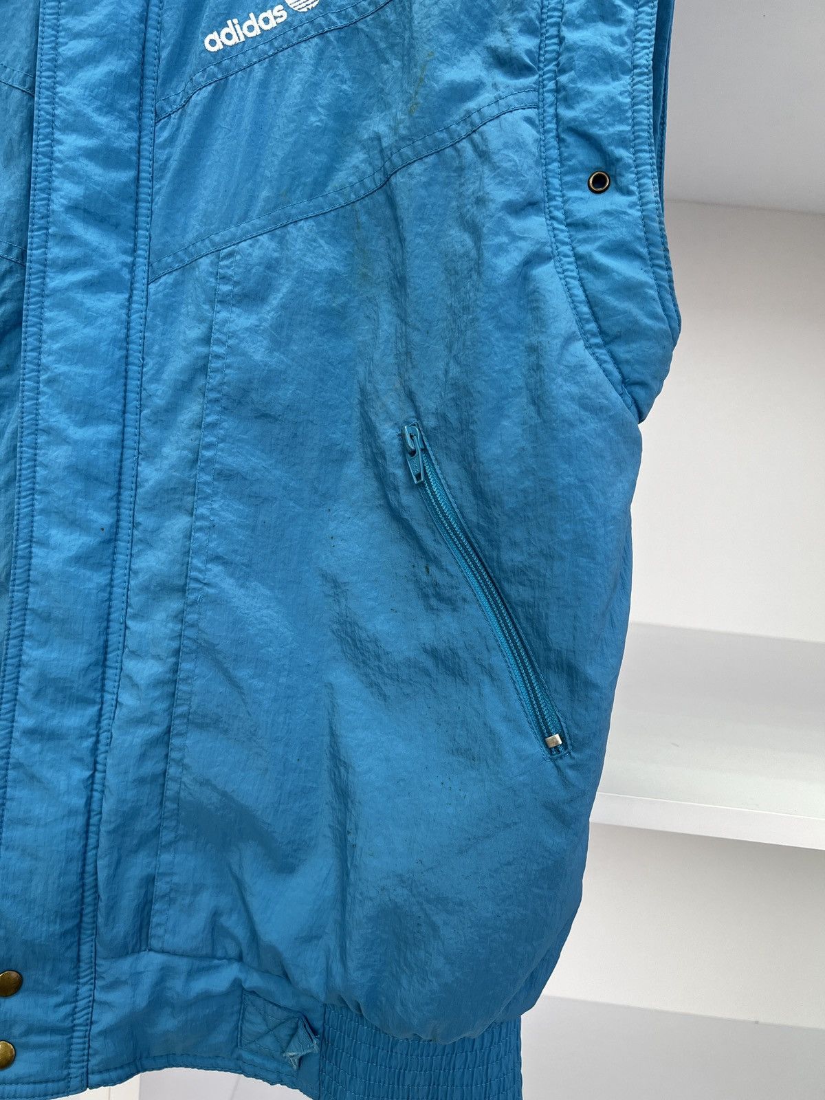 Adidas × Designer × Vintage Vintage 90’s Adidas Nylon Vest Size US XS / EU 42 / 0 - 16 Thumbnail