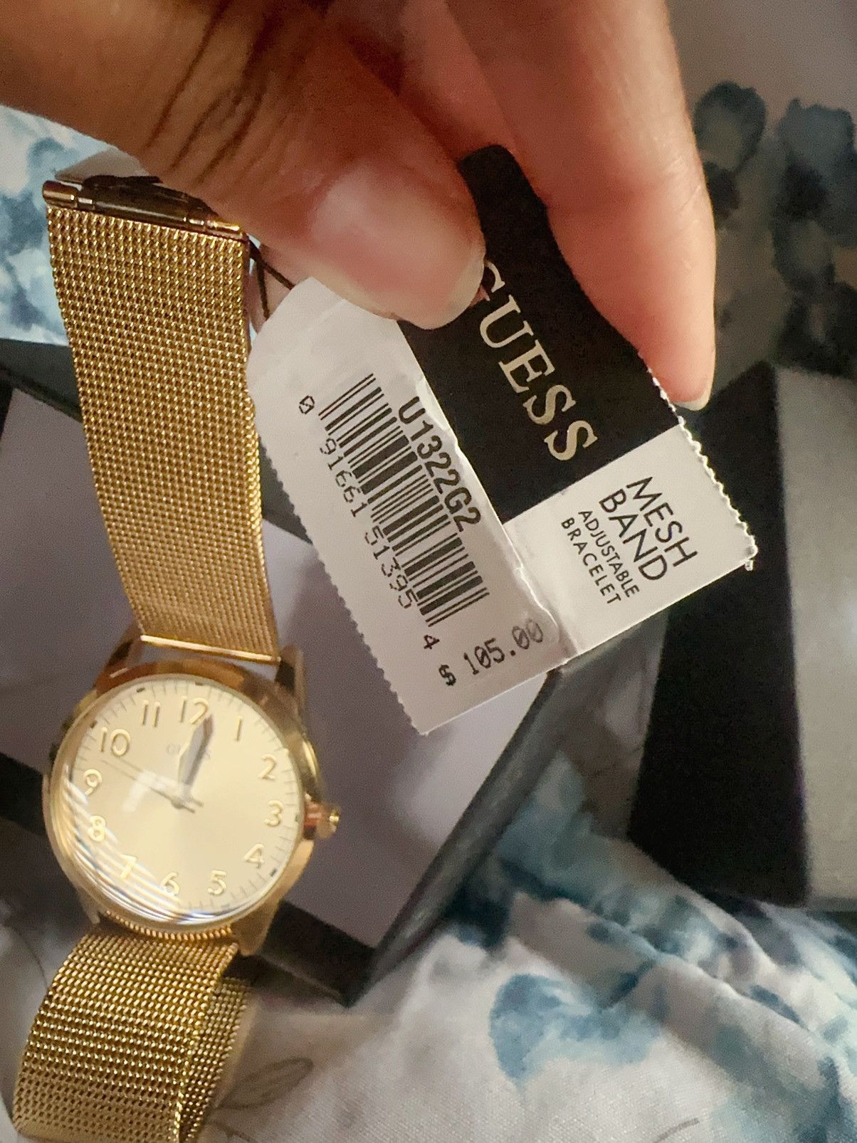 Guess Guess gold tone analog watch MESH BAND ADJUSTABLE BRACELET Size ONE SIZE - 6 Thumbnail