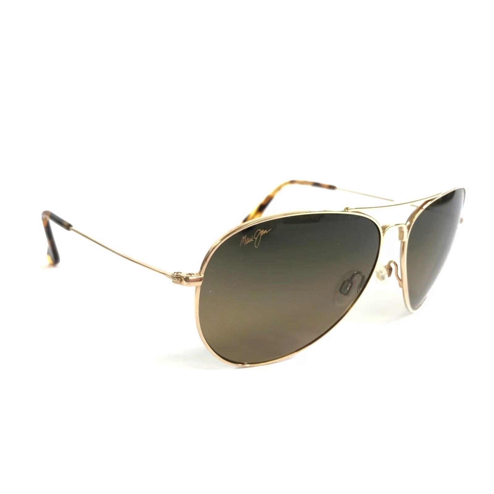 Maui Jim Maui Jim Sunglasses Mavericks MJ-264-16 Gold Aviator Polarized Lenses Men Size ONE SIZE - 3 Thumbnail