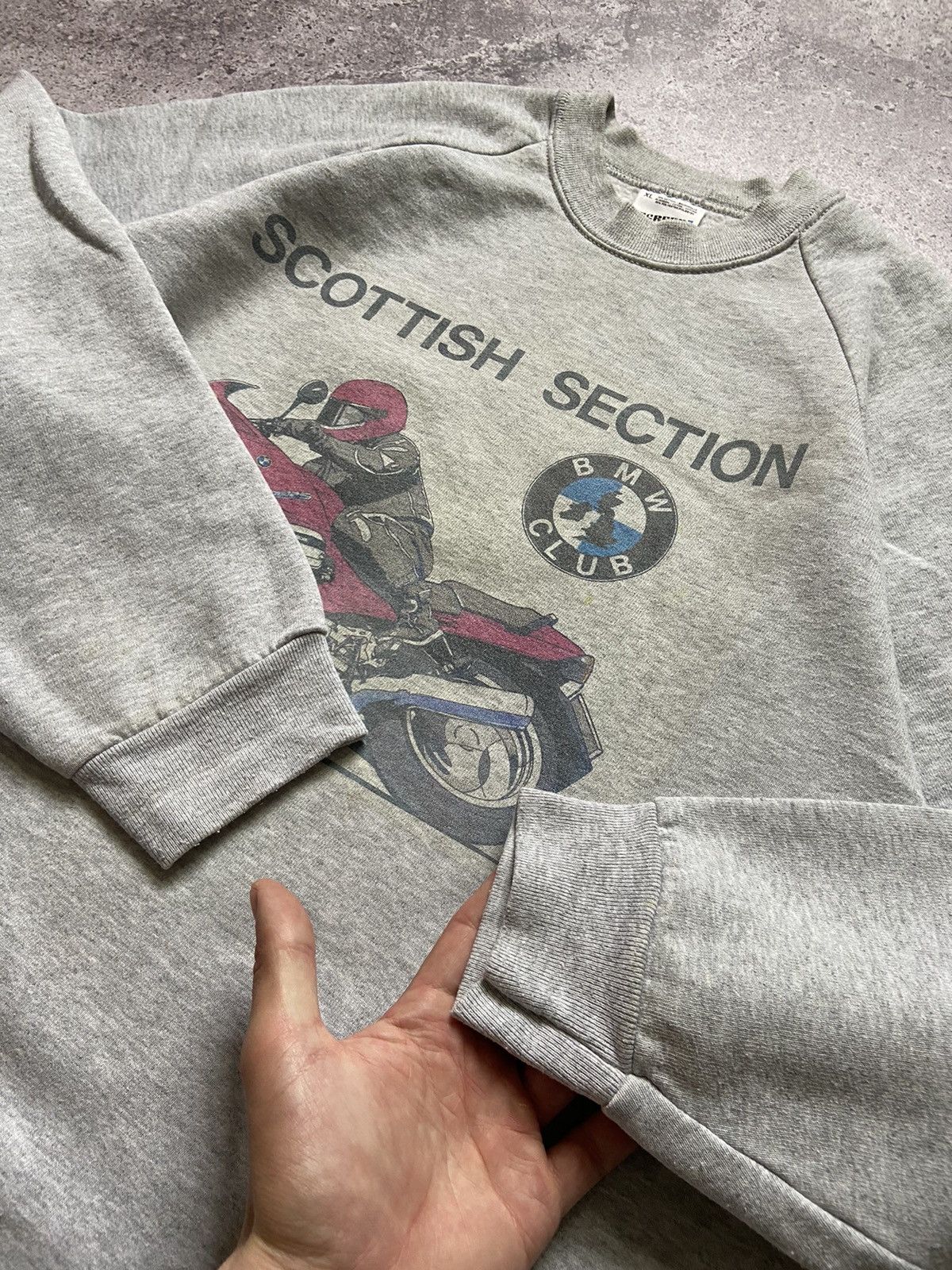 BMW × Vintage Vintage 90’s BMW Club sweatshirt Scottish Section Size US XL / EU 56 / 4 - 4 Thumbnail