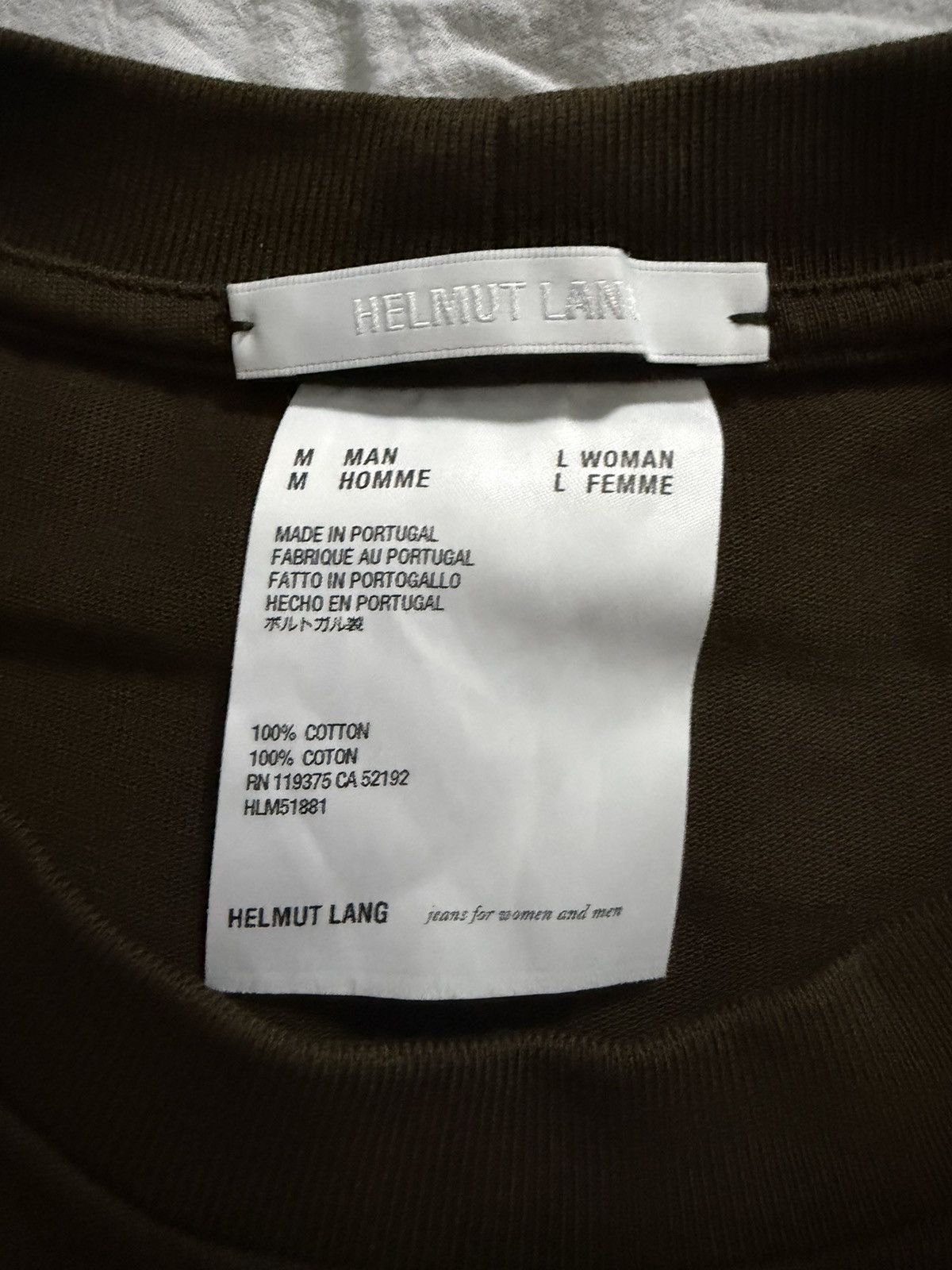 Helmut Lang Helmu Lang Pocket Tee Size US M / EU 48-50 / 2 - 3 Thumbnail