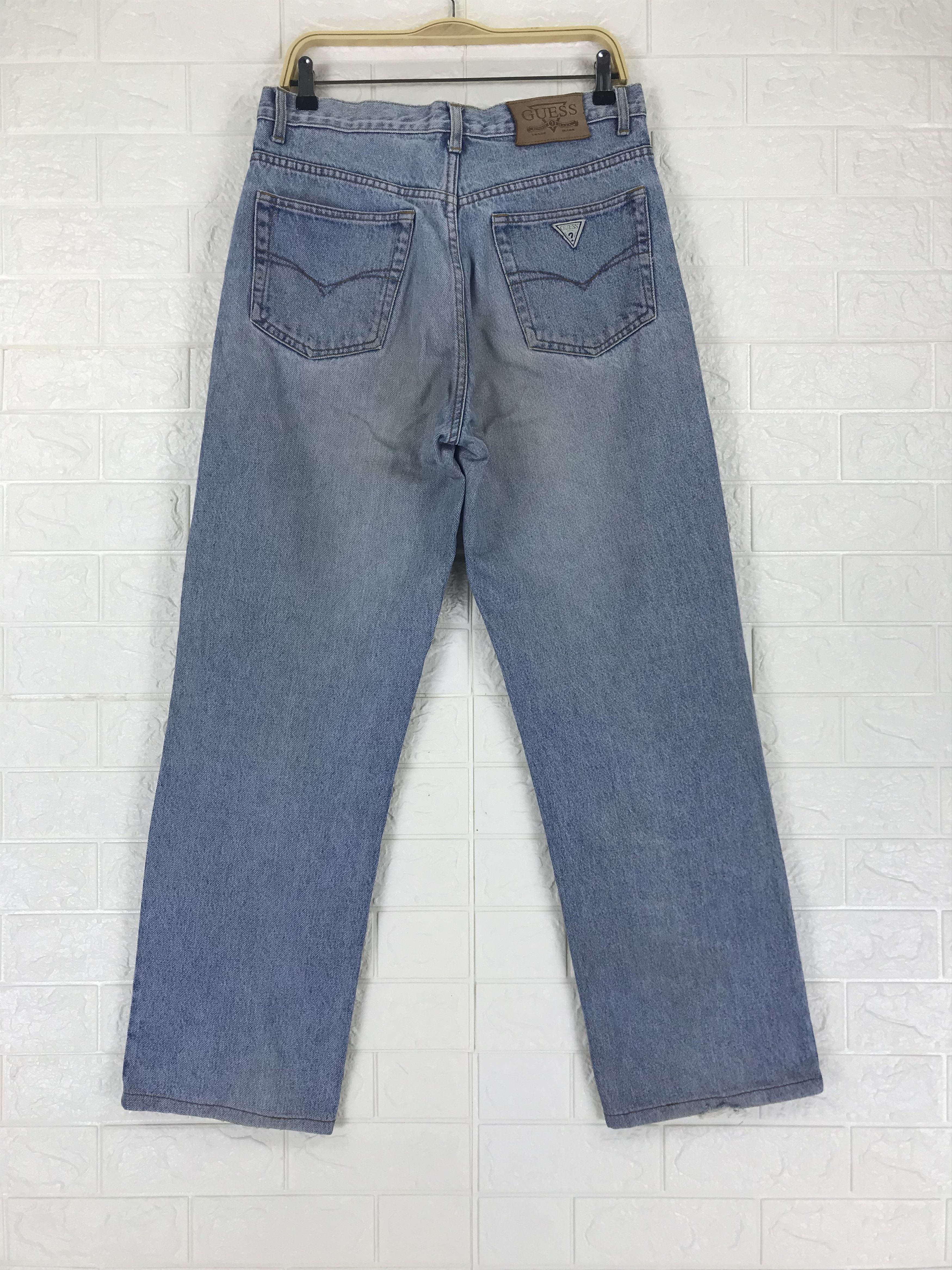 Guess Vintage Guess Blue Wash Jeans Size US 33 - 5 Thumbnail