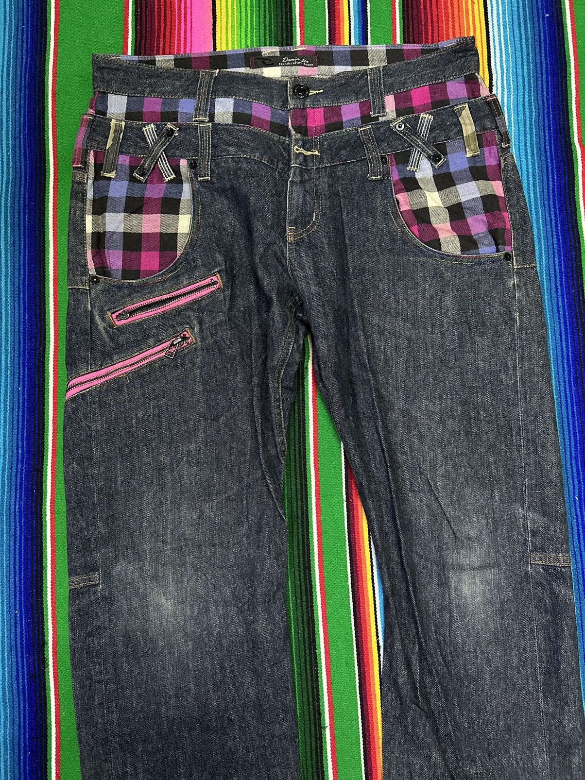 Vintage 💥Double Waist💥 Flare Design Dominated Handcrafted💥 Size US 34 / EU 50 - 18 Thumbnail