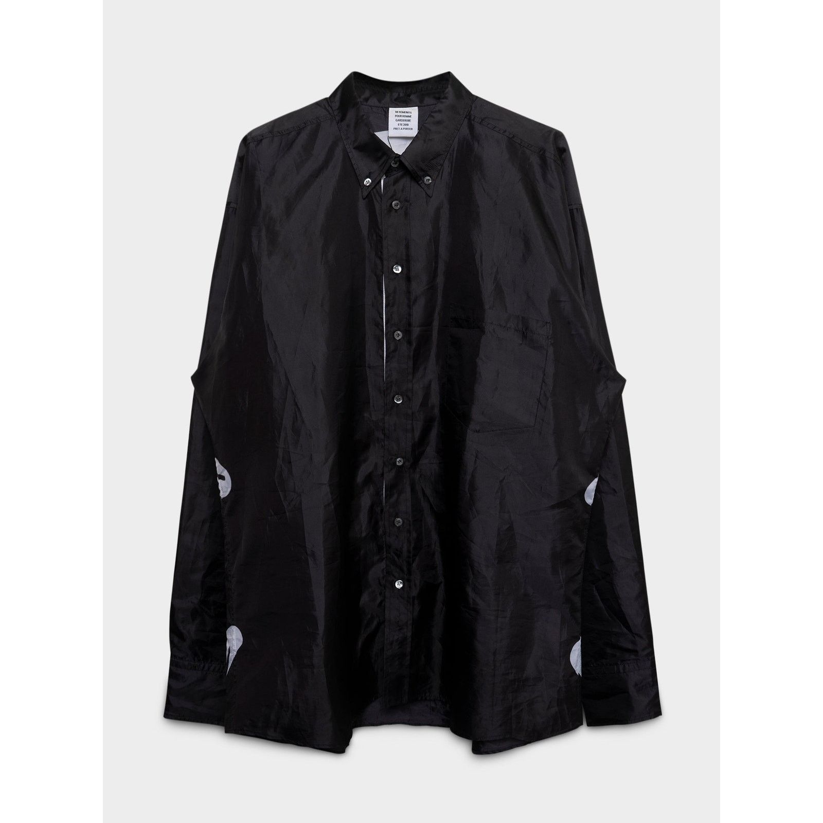 Vetements Satin Skull Shirt Size US L / EU 52-54 / 3 - 2 Thumbnail