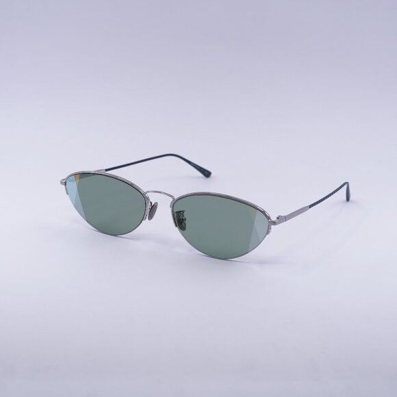 Bottega Veneta BV0246S 004 Round Sunglasses - Silver \\ Green Bottega Veneta Sunglasses BV0246S 004 Green Silver Frames w  main image 4