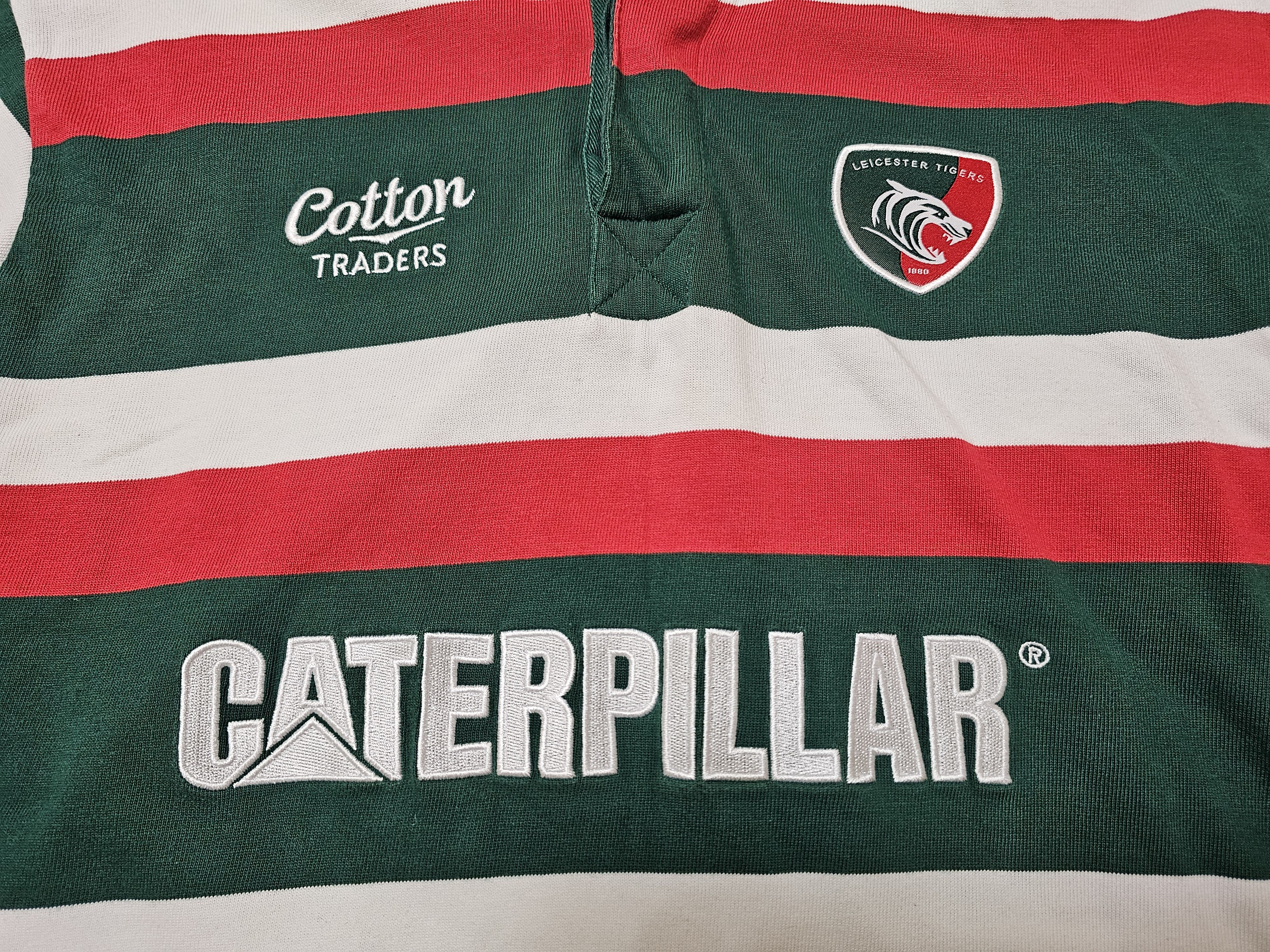 Cotton Traders LEICESTER TIGERS VINTAGE LONG RUGBY JERSEY ENGLAND RUGBY Size US L / EU 52-54 / 3 - 3 Thumbnail