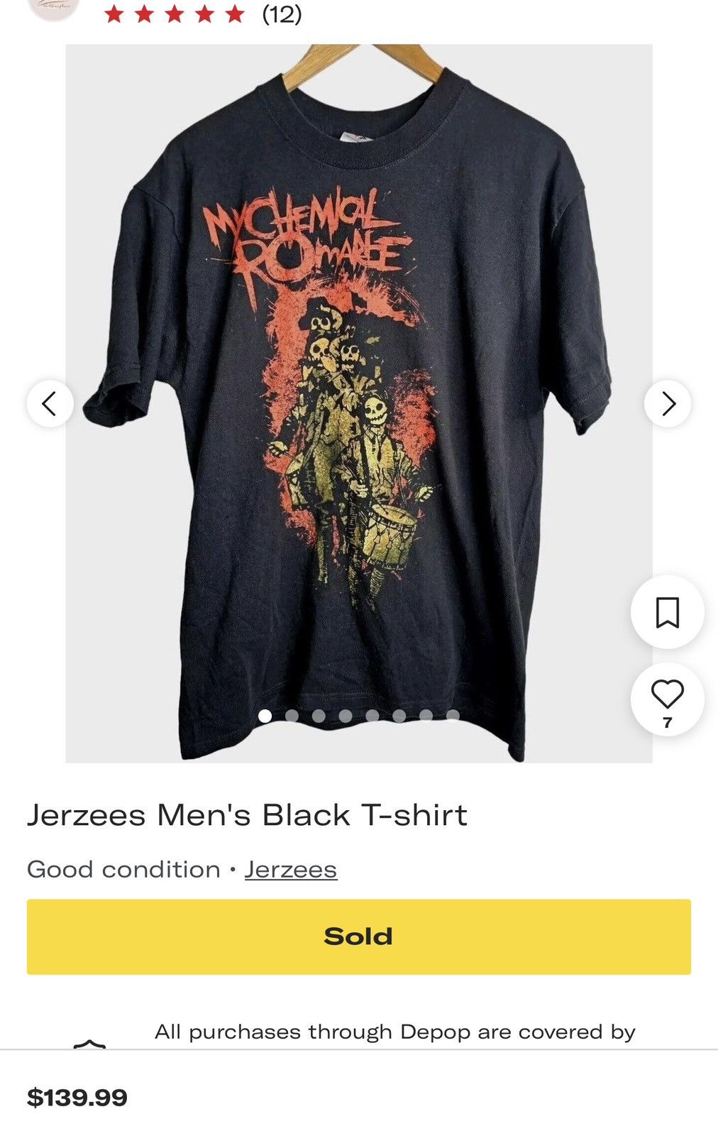 Jerzees VTG JERZEES MY CHEMICAL ROMANCE 2007 Size US XL / EU 56 / 4 - 8 Thumbnail