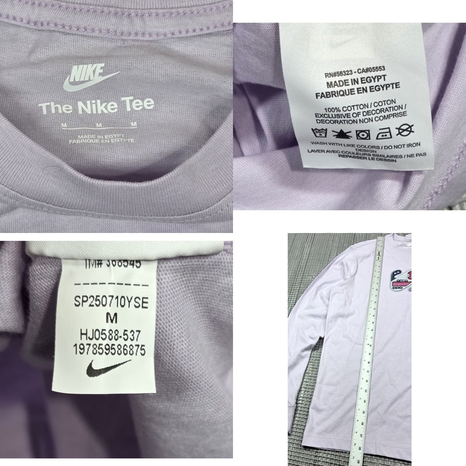 Nike Nike T-Shirt Long Sleeve Sportswear M TheNike Tee Mixtape Purple Crew HJ0588 EUC Size US M / EU 48-50 / 2 - 8 Thumbnail