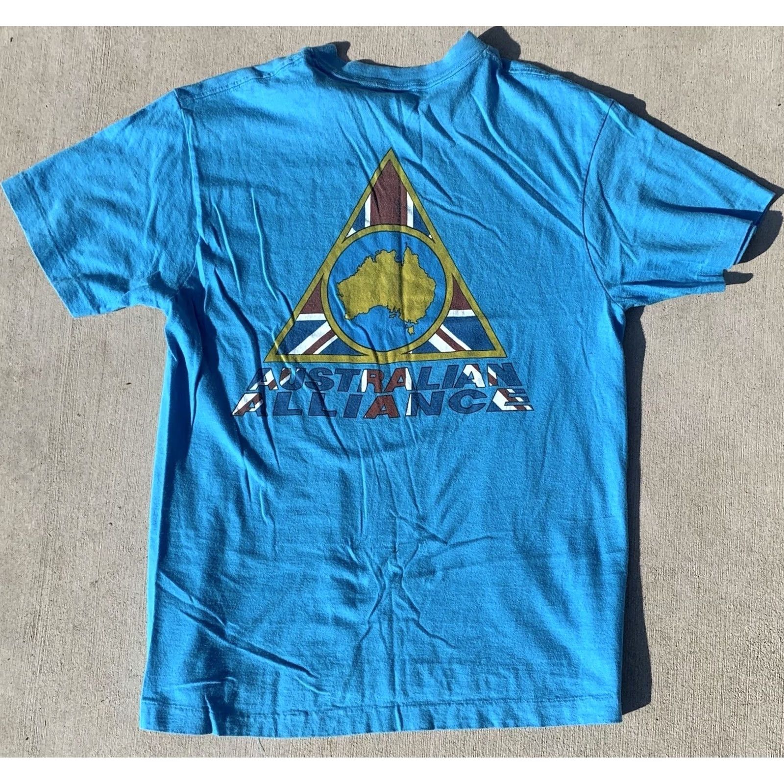Vintage VINTAGE Surfers Alliance T Shirt AUSTRALIAN ALLIANCE Made In USA Single Stitch L Mens Blue 1980s Graphic Tee Size US L / EU 52-54 / 3 - 7 Thumbnail