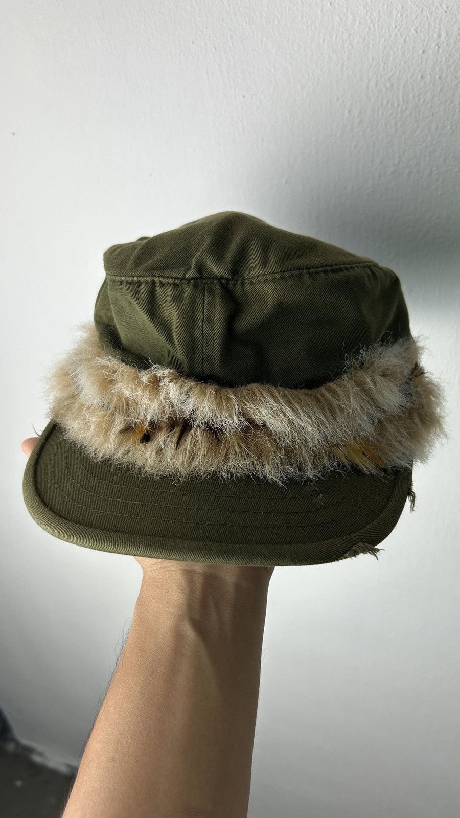 Japanese Brand × Vintage Kento - Army Faux Hair Cap Size ONE SIZE - 6 Thumbnail
