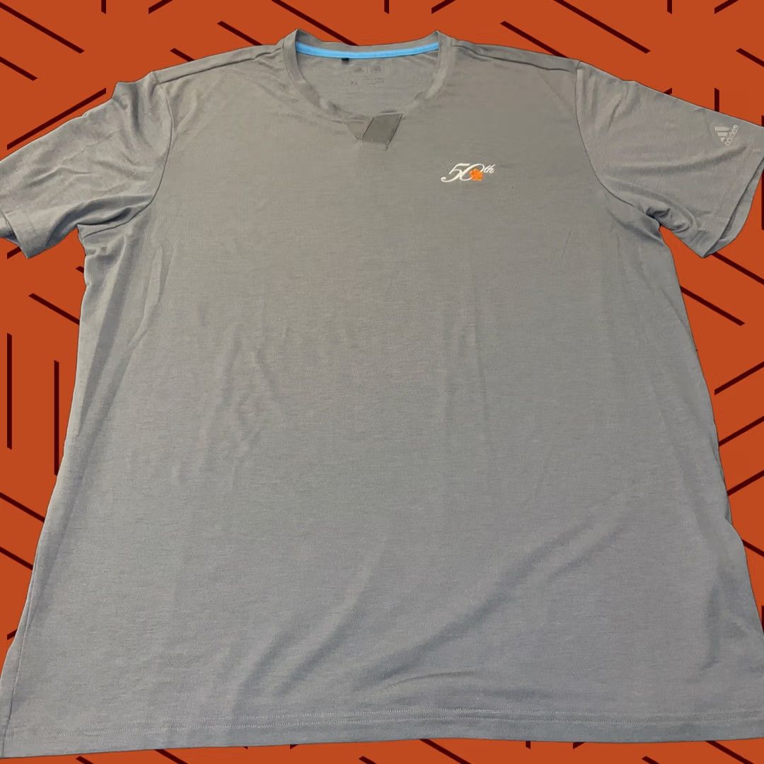 Adidas VINTAGE adidas Mauna Kea Shirt XL Gray Surfer Logo 50th Anniversary Retro Men Size US XL / EU 56 / 4 - 1 Thumbnail