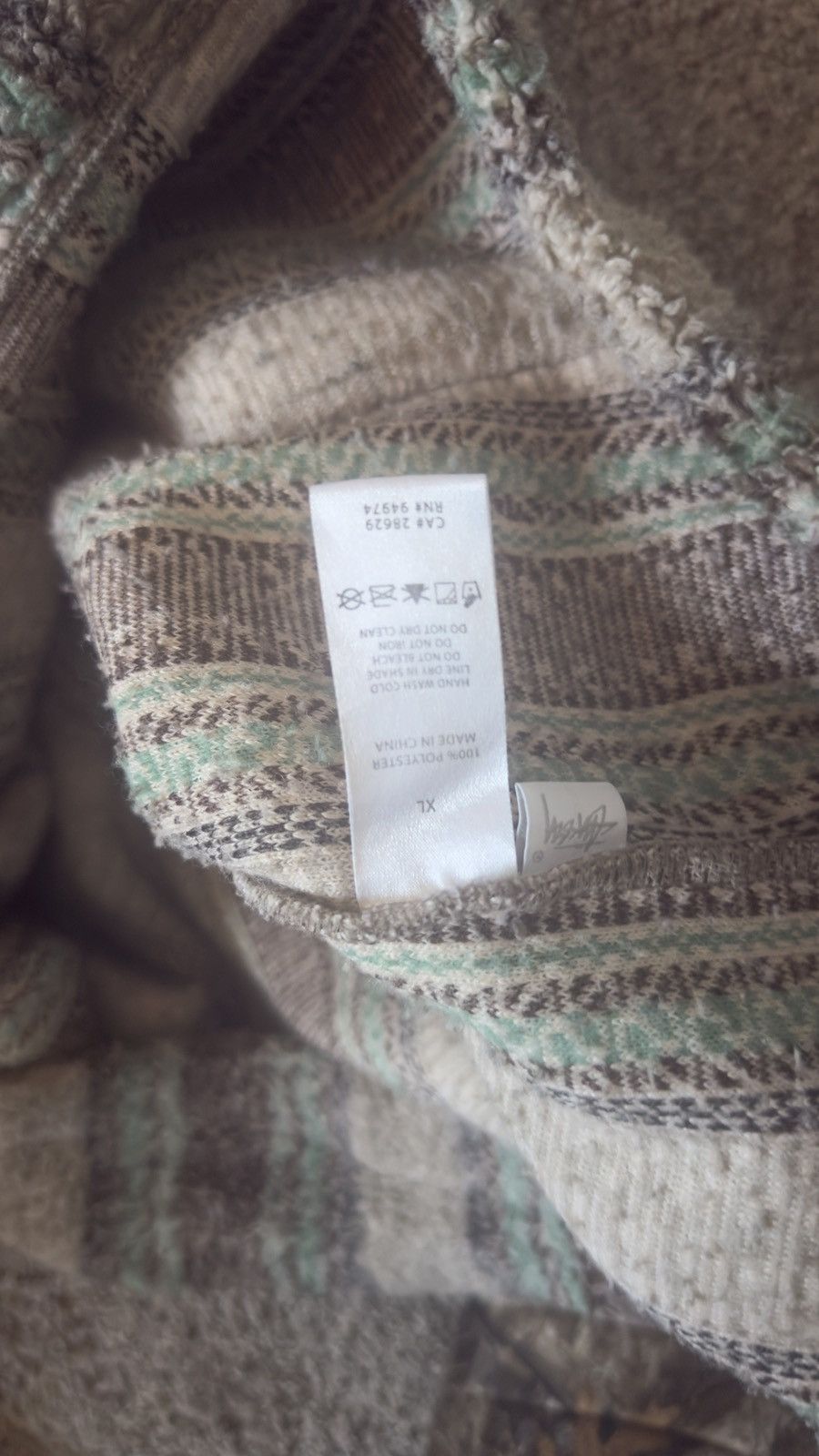Stussy Stussy Stripe Sherpa Hoodie “Tannin” Size US XL / EU 56 / 4 - 4 Thumbnail