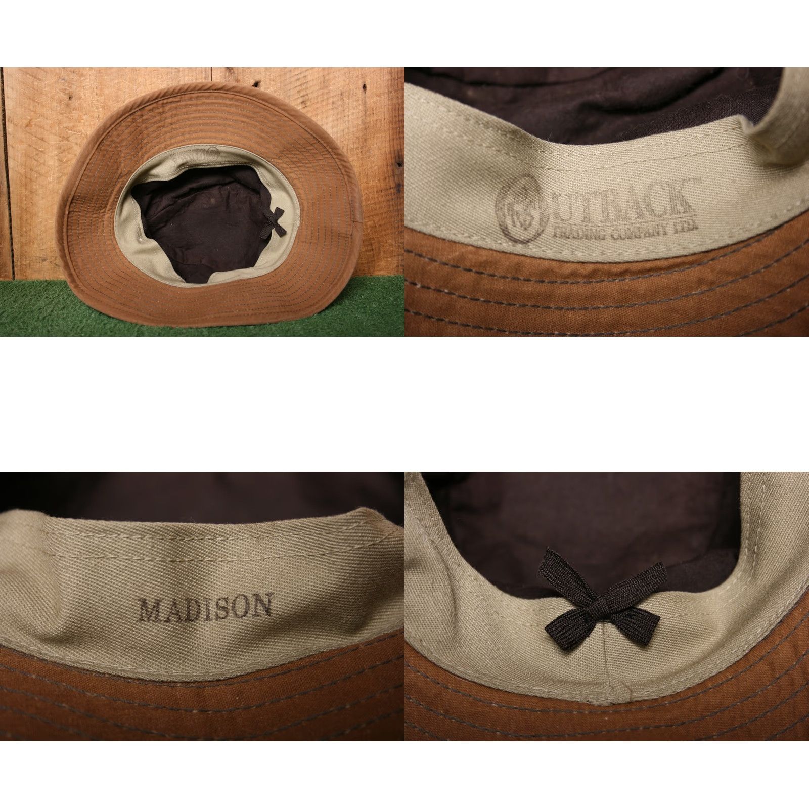 Madison Vintage Outback Madison Packable Oilskin Hat S Adults? No; Size S Brown Men Oilskin Packable Hat Vintage 90s? Size ONE SIZE - 8 Thumbnail