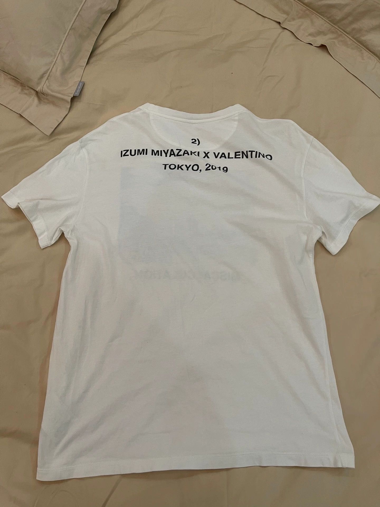 Valentino Valentino White Oversized SS T-Shirt M (Unisex, Like New) Size US M / EU 48-50 / 2 - 3 Thumbnail