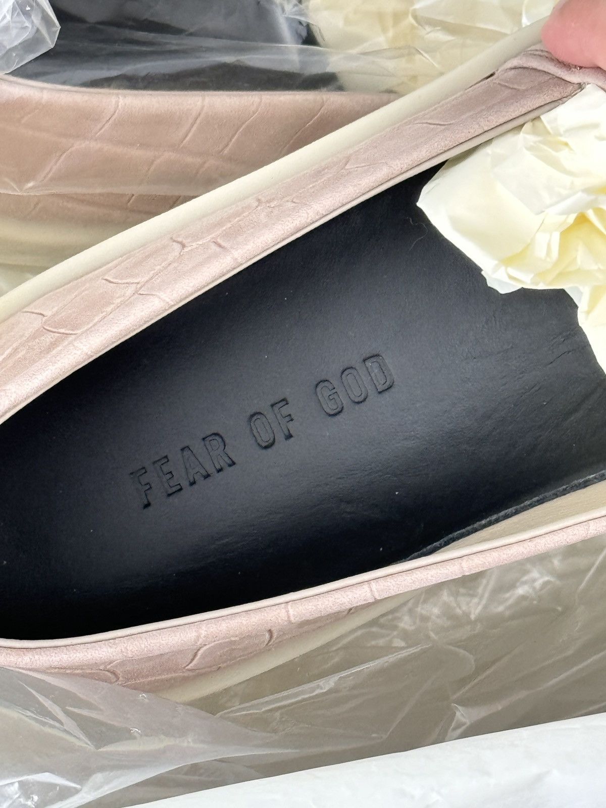 Fear of God FEAR OF GOD Croc-effect Leather Espadrilles Size US 8 / EU 41 - 7 Thumbnail