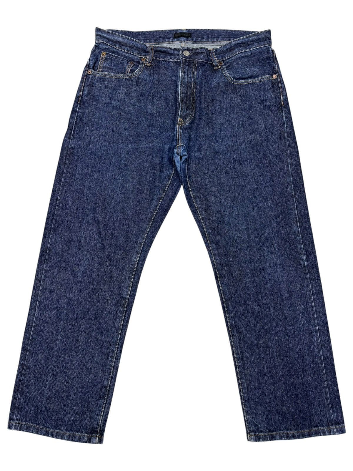 Undercover × Uniqlo Vintage Uniqlo Japan Selvedge Distressed Denim Jeans Size US 35 - 3 Thumbnail