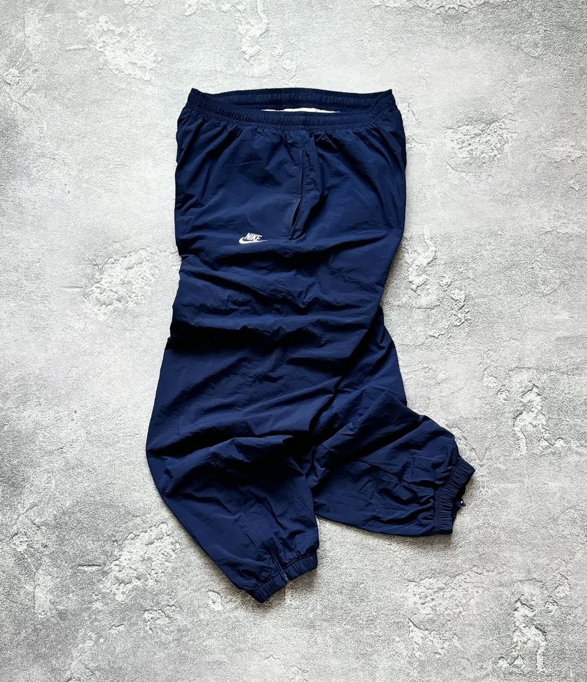 Nike × Vintage Nike XL swoosh nylon jogger sweat track pant trouser baggy Size US 39 - 15 Thumbnail
