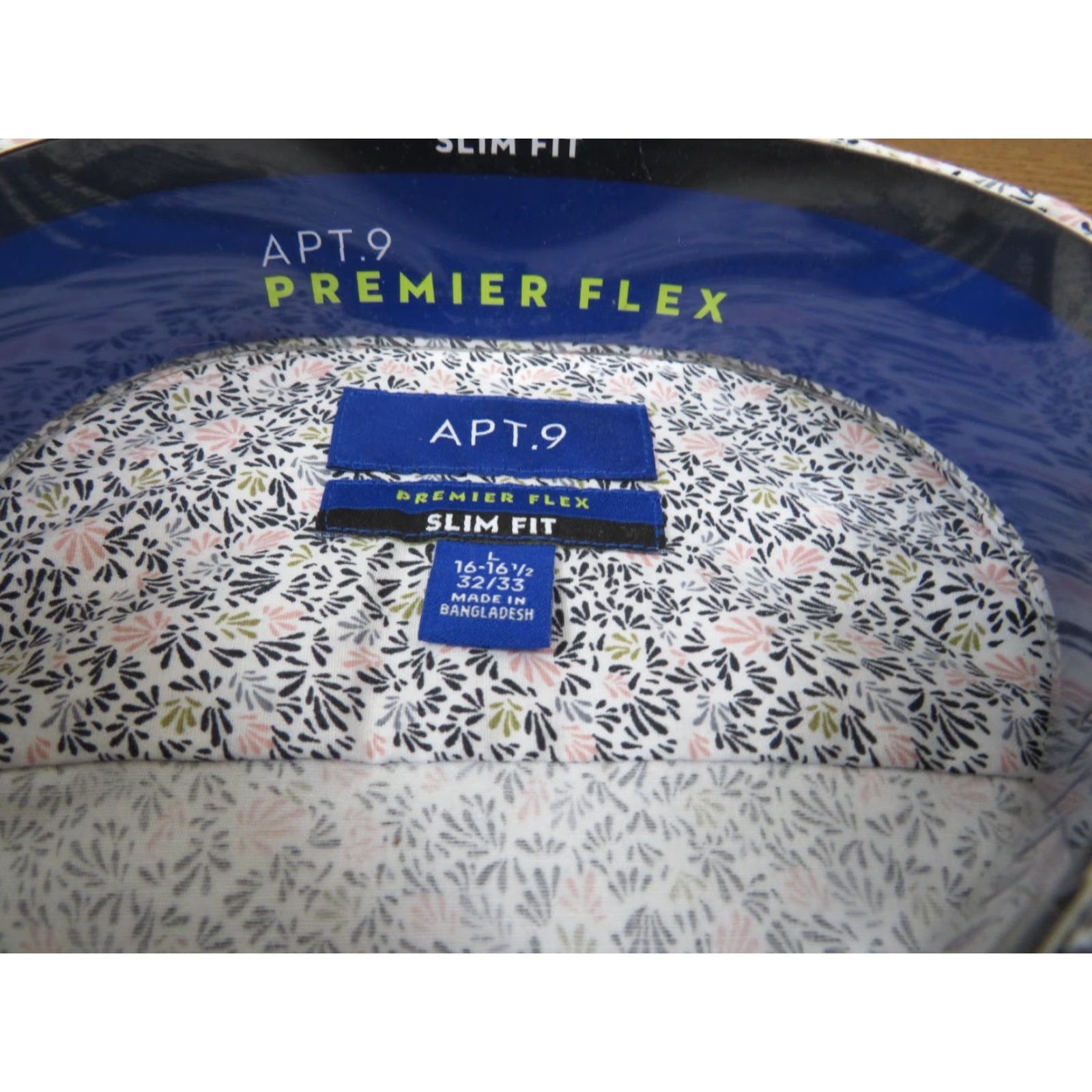 Apt. 9 Apt.9 Button-Down Dress Business Shirt Slim 16-16.5 32-33 L Multicolor Cotton Paisley Short Sleeve Button-Up Mens Size US L / EU 52-54 / 3 - 4 Thumbnail