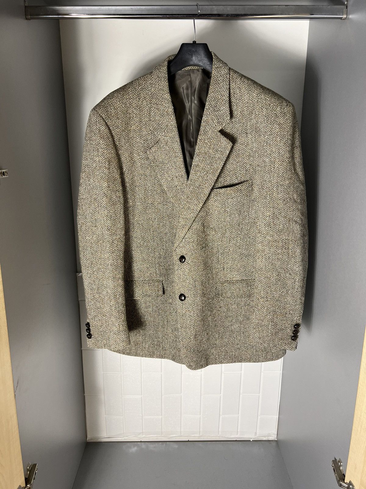 Harris Tweed × Vintage VERY RARE HARRIS TWEED ENGLAND DESIGNER BLAZER CASUAL 90s Size 46R - 1 Thumbnail