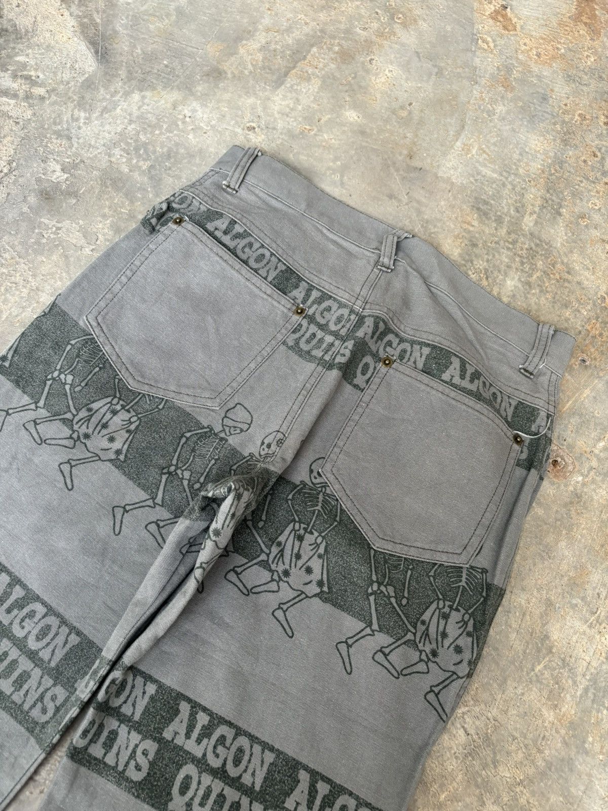 Hysteric Glamour Algonquins Skull Stripe Streetwear Style Pants Size US 28 / EU 44 - 5 Thumbnail
