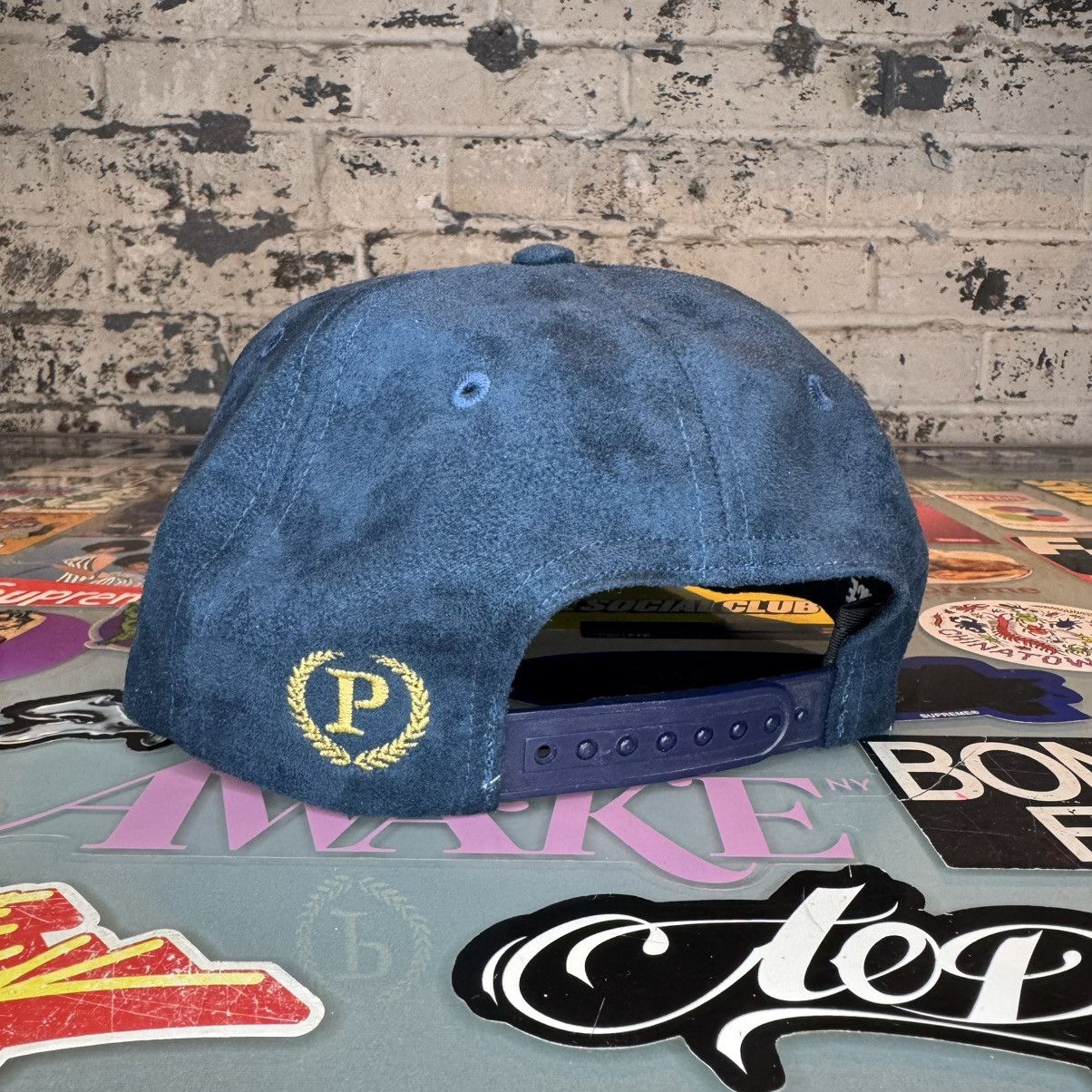 Palace Palace Blackpool Hat SS17 Navy Suede SnapBack New Size ONE SIZE - 2 Thumbnail