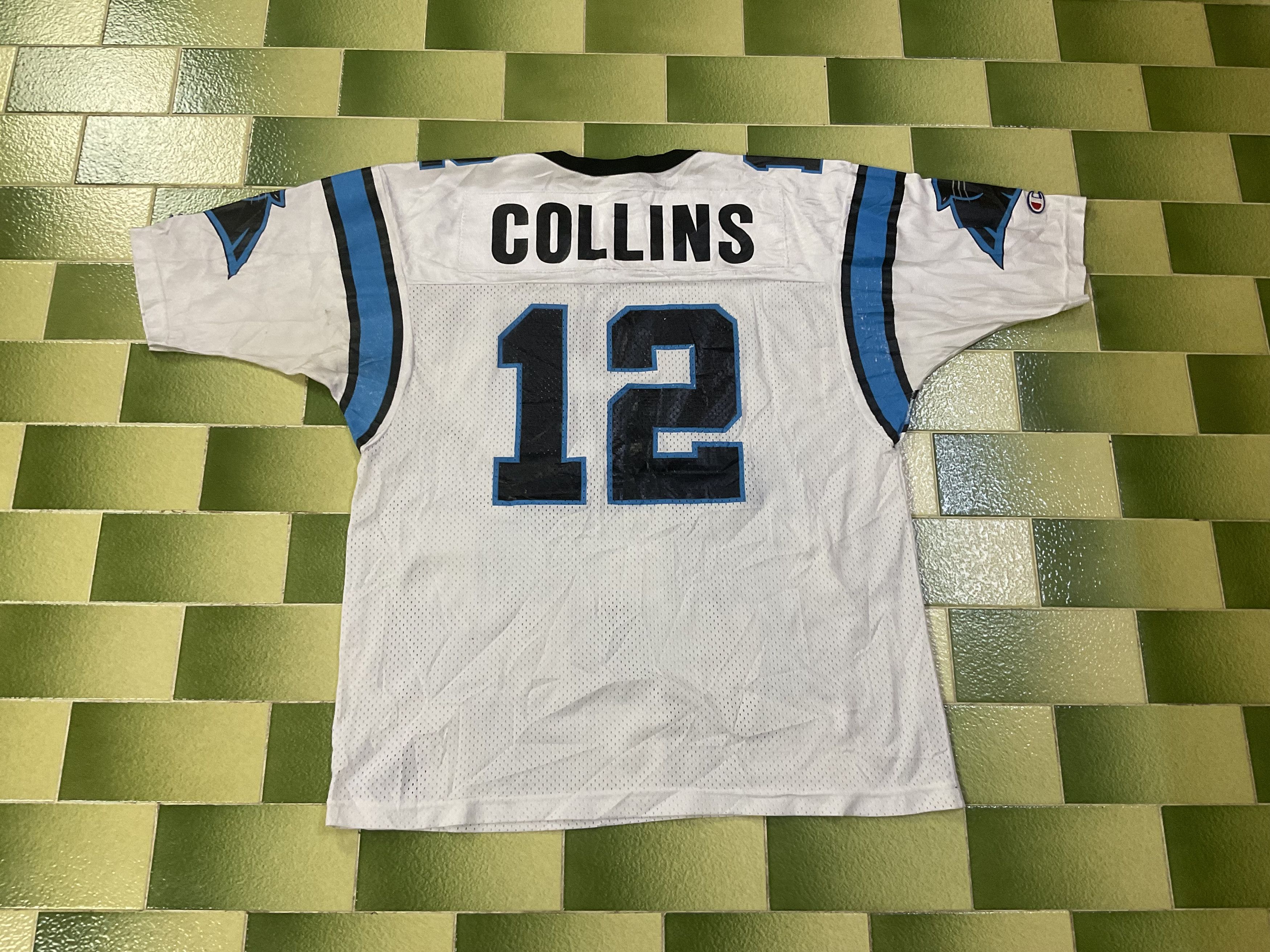 NFL Vintage 90s Champion Carolina Panthers Kerry Collins Jersey Size US XL / EU 56 / 4 - 2 Thumbnail