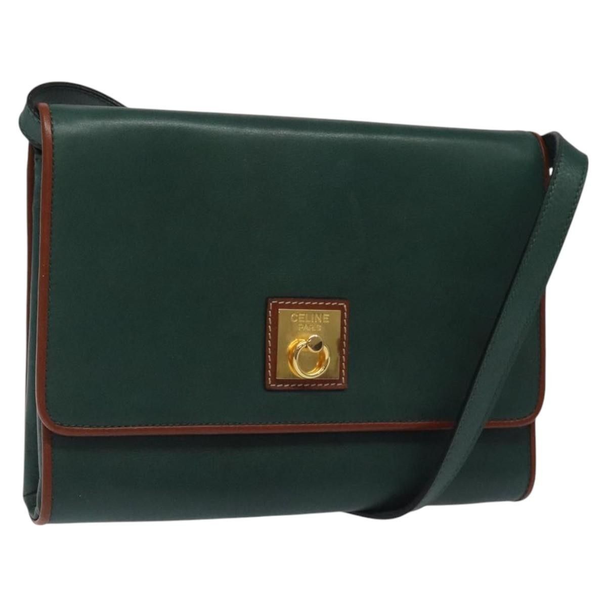 Celine Celine Vintage Triomphe Flap Bag Leather Size ONE SIZE - 1 Thumbnail