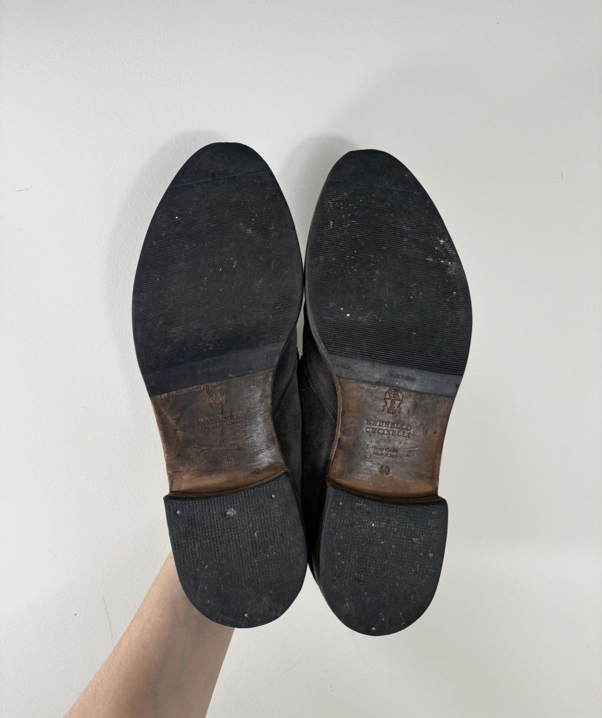 Brunello Cucinelli Brunello Cucinelli Italian Luxury Gray Suede Loafers Shoes Size US 10 / IT 40 - 20 Thumbnail
