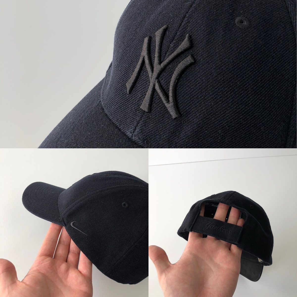 New York Yankees Nike Team NY 05’ New York Yankees Vintage Wool Cap Black Size ONE SIZE - 7 Thumbnail