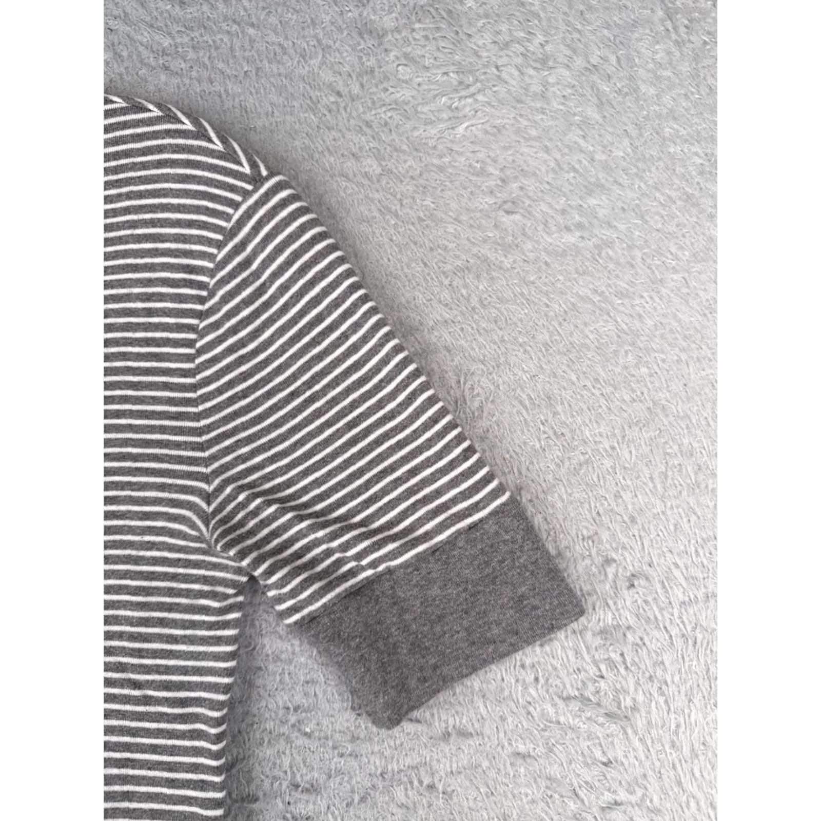 Polo Ralph Lauren Polo Ralph Lauren Shirt Women Small Petite Gray Stripe Crew Short Sleeve READ Size S / US 4 / IT 40 - 2 Thumbnail