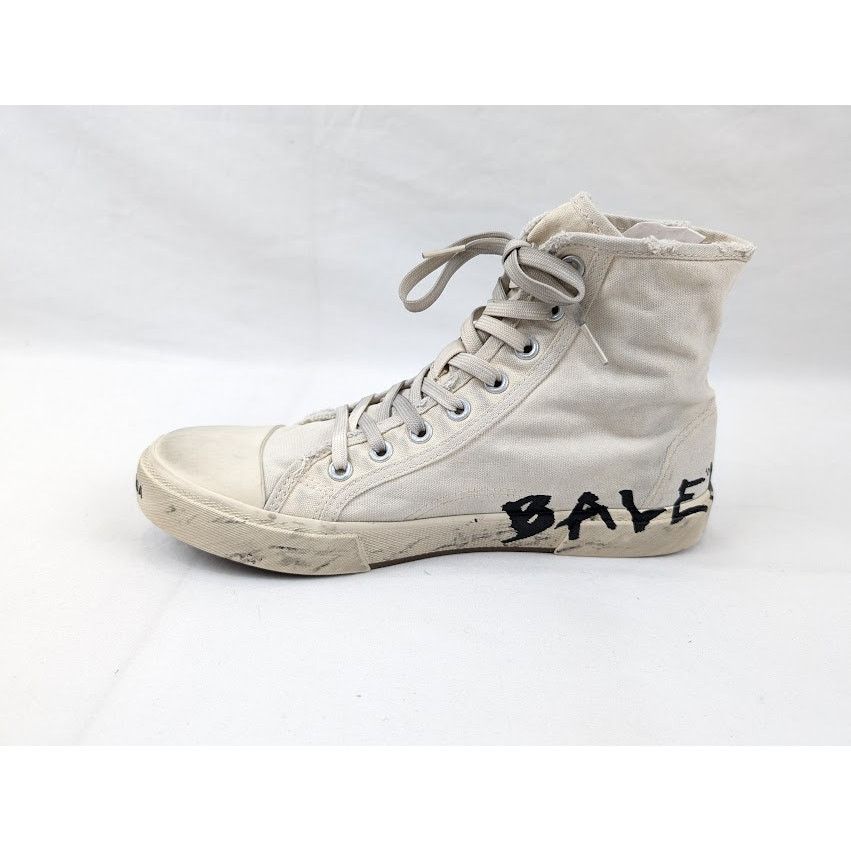 Balenciaga o1rshd1 Paris High-Top Sneakers in Black/White Size US 10 / EU 43 - 8 Thumbnail