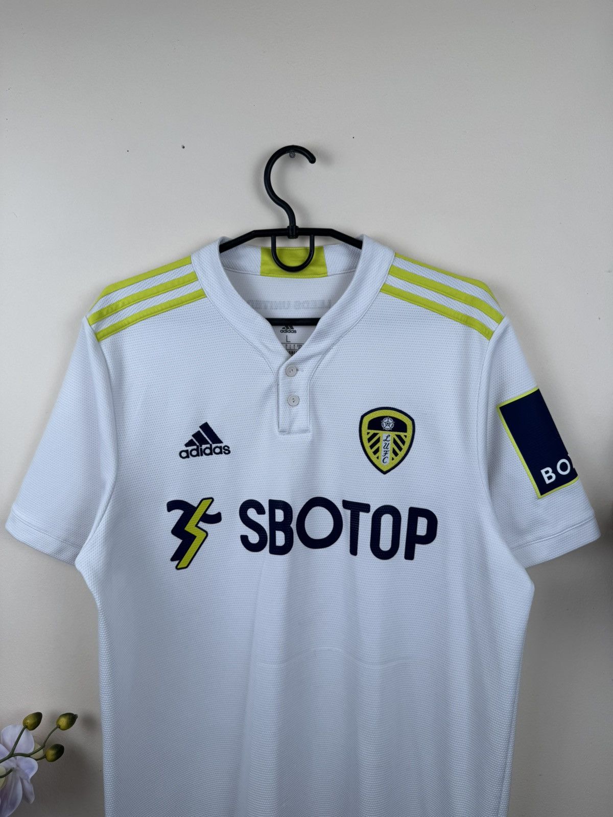 Adidas Leeds United 2021 2022 Jersey Adidas Home Shirt Football L Size US L / EU 52-54 / 3 - 6 Thumbnail