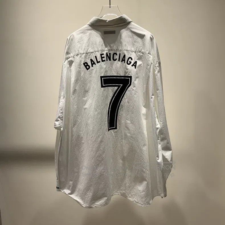 Balenciaga Balenciaga Letter Print Lapel Single-Breasted Long Sleeve Size US XS / EU 42 / 0 - 4 Thumbnail